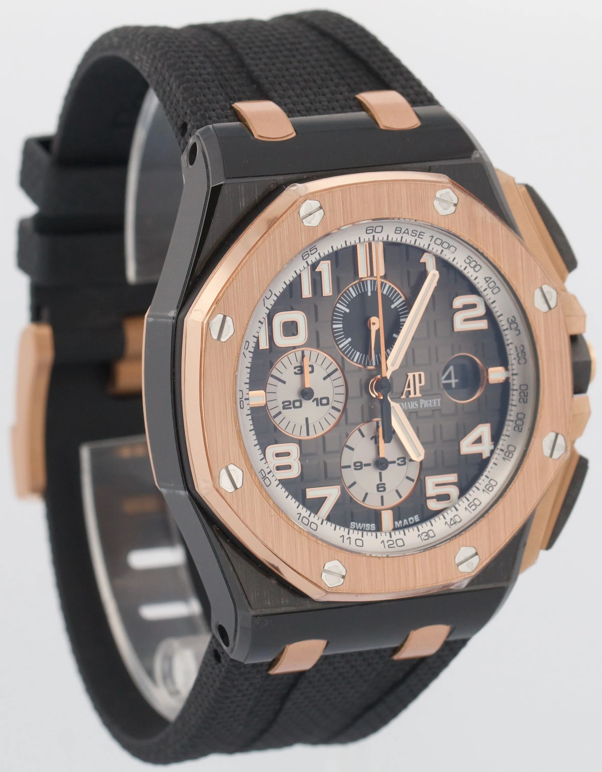 PAPERS Audemars Piguet Royal Oak Offshore CERAMIC 18K Gold 44mm 26405NR BOX - Image 4