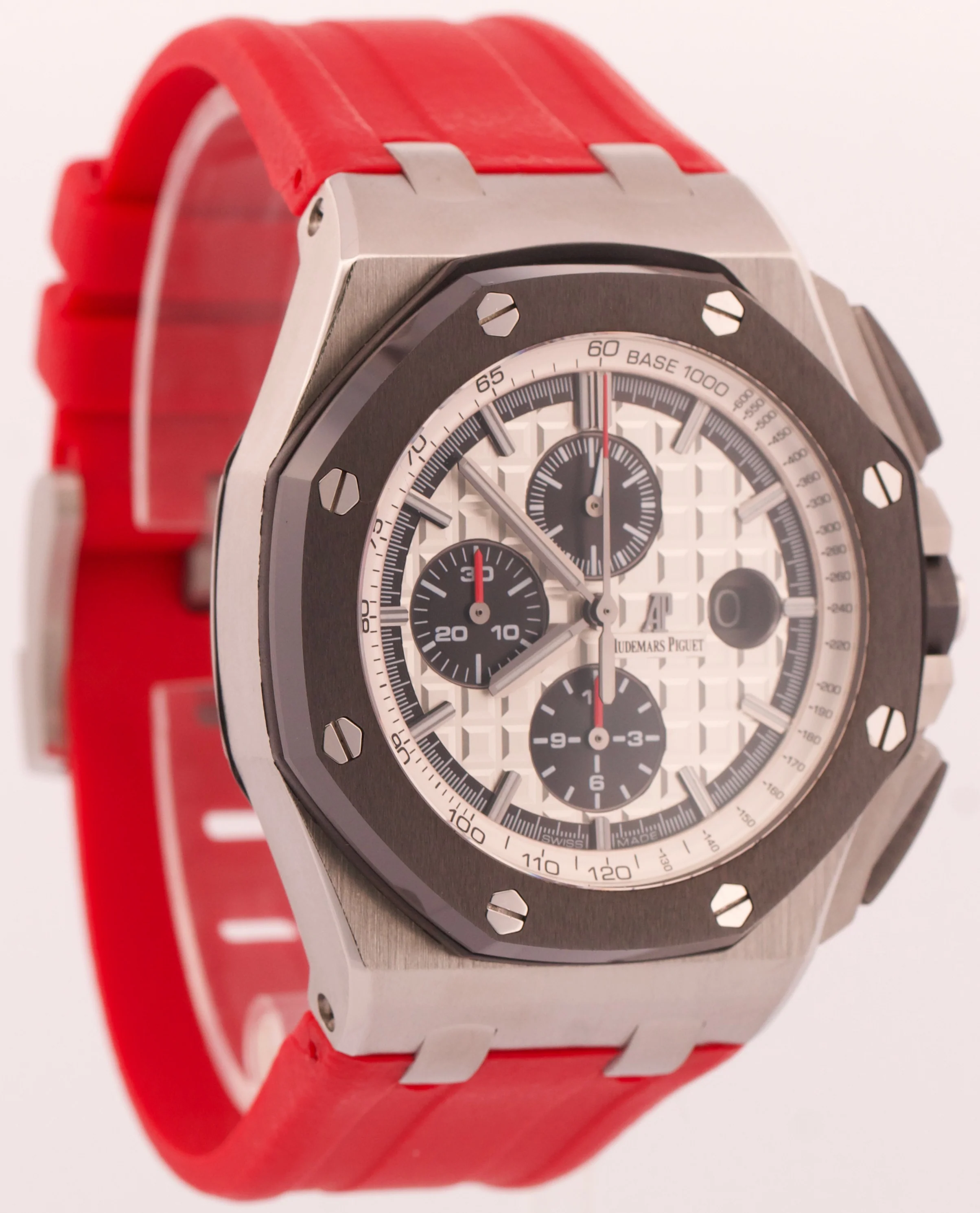 PAPERS Audemars Piguet Royal Oak Offshore PANDA Rubber Red 44mm 26400SO BOX - Image 4
