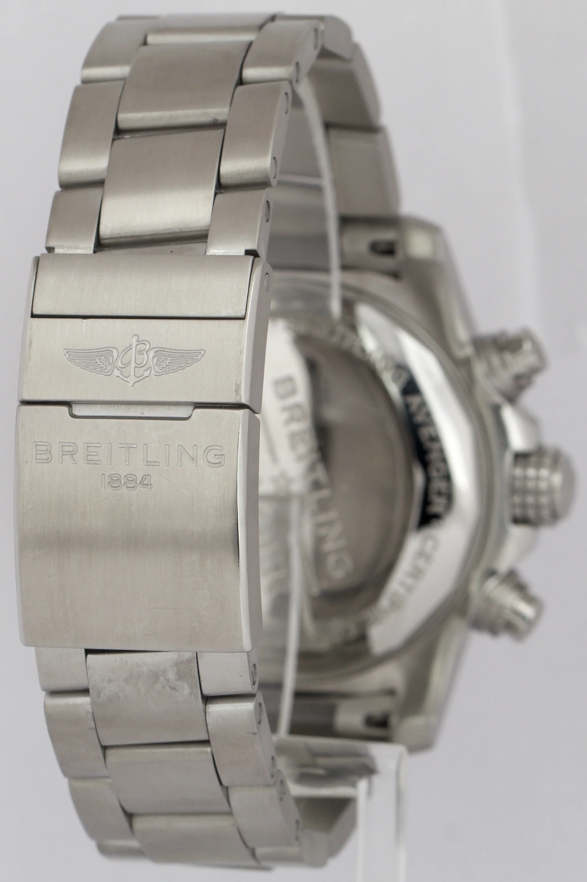 PAPERS Breitling Avenger Chronograph 43mm Black Stainless Automatic A13385 BOX - Image 5