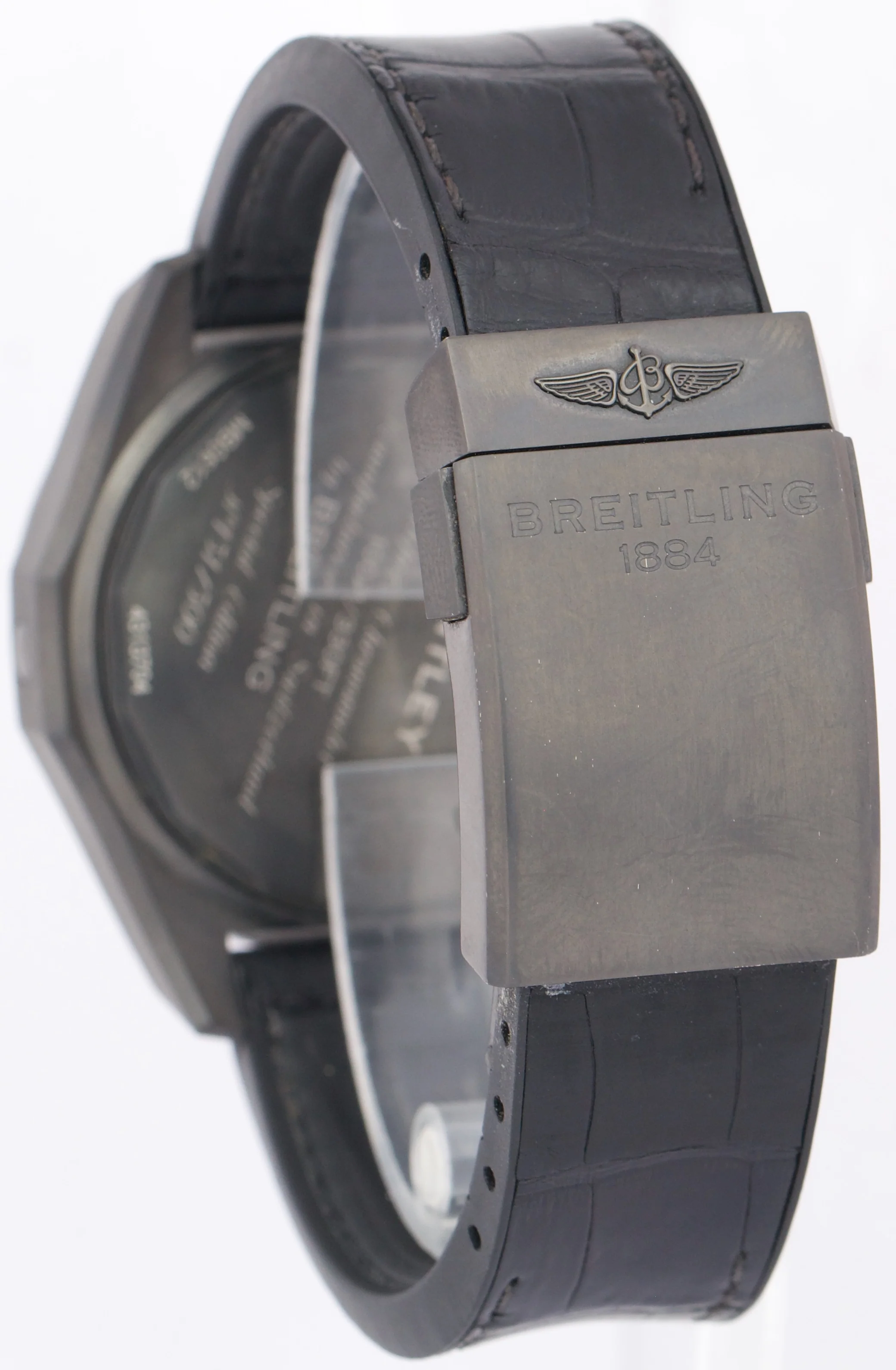 PAPERS Breitling Bentley Black MOP DLC Steel MB0612 Leather LTD 44mm Watch BOX - Image 5