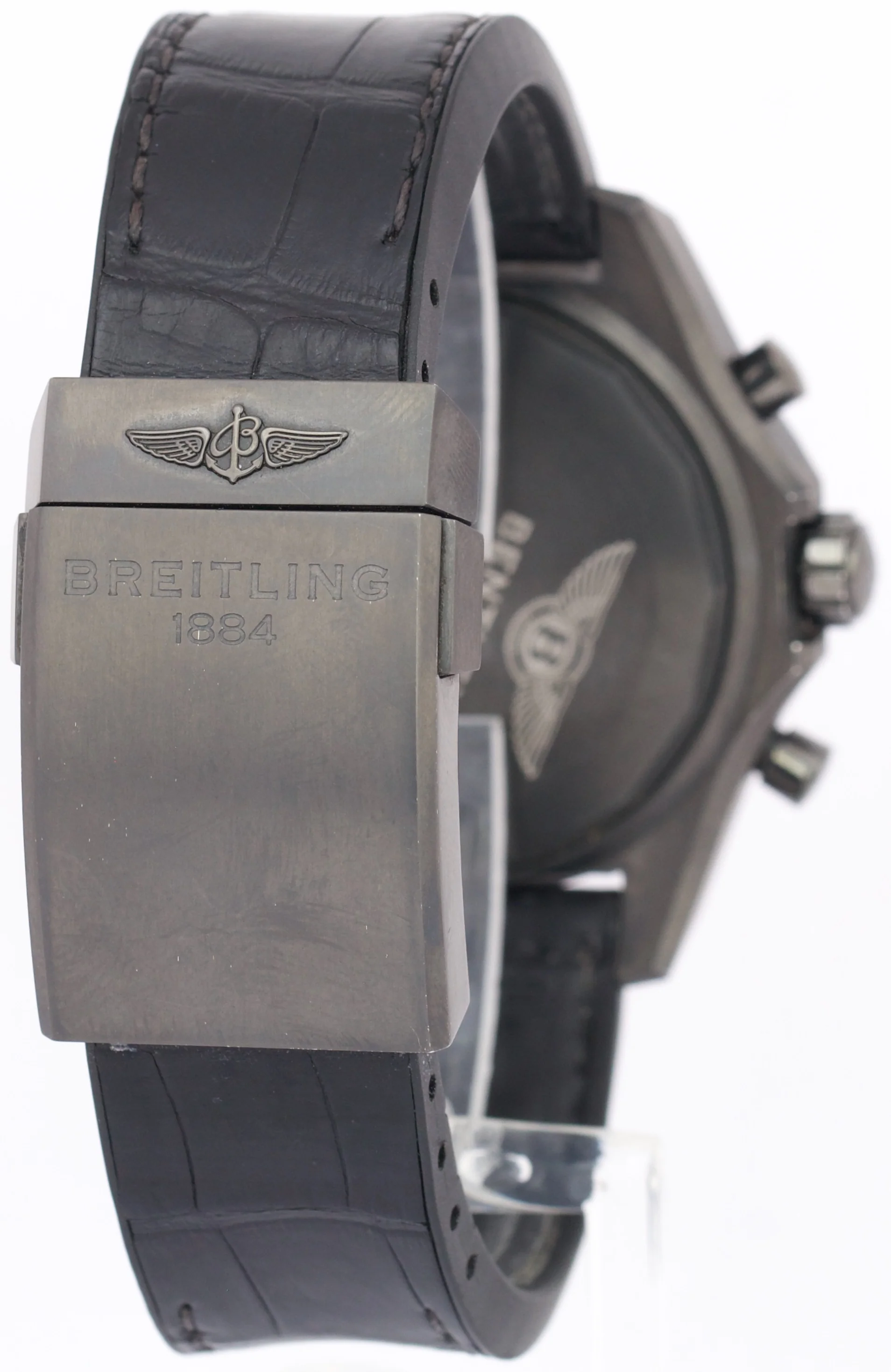 PAPERS Breitling Bentley Black MOP DLC Steel MB0612 Leather LTD 44mm Watch BOX - Image 6