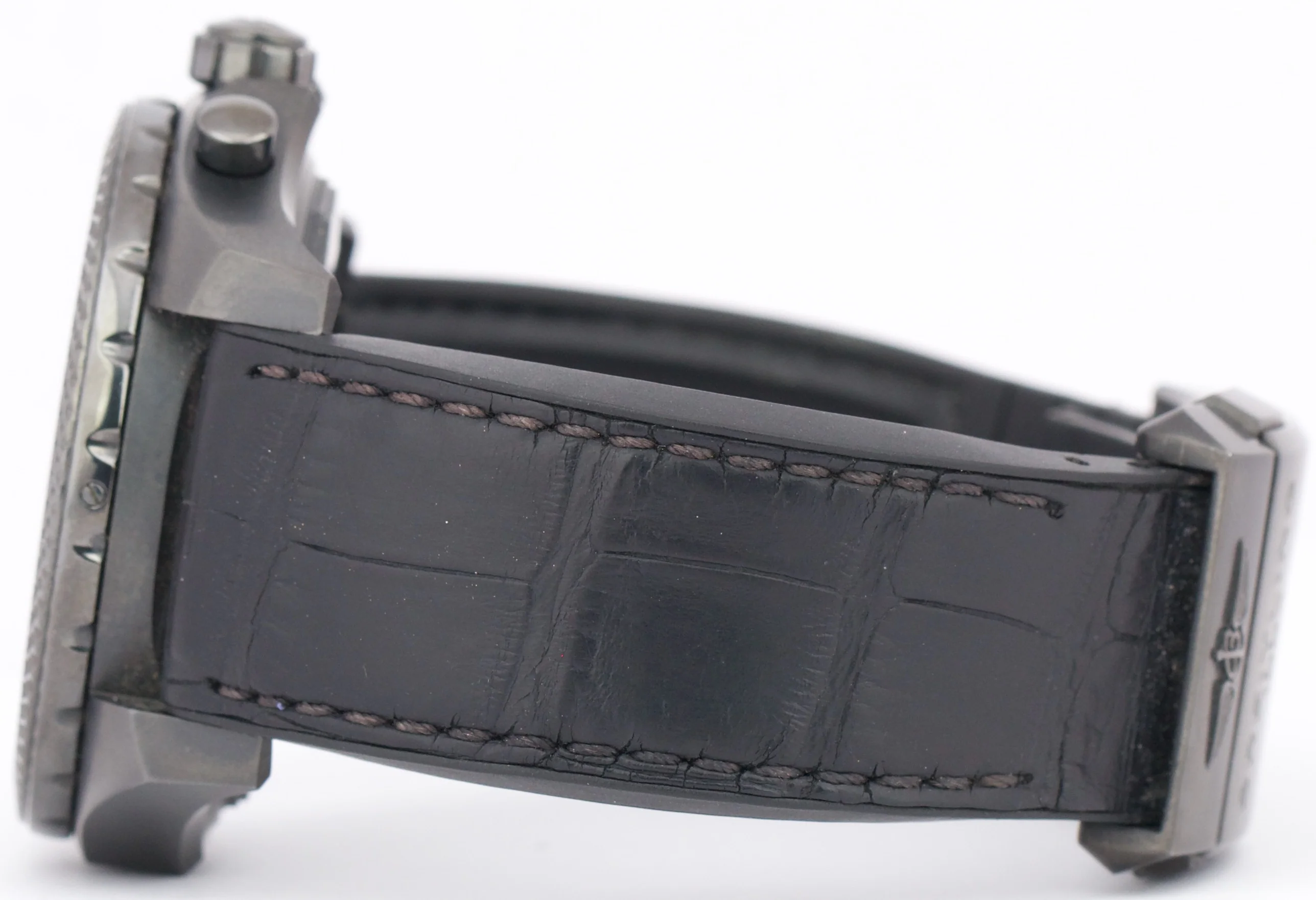PAPERS Breitling Bentley Black MOP DLC Steel MB0612 Leather LTD 44mm Watch BOX - Image 7