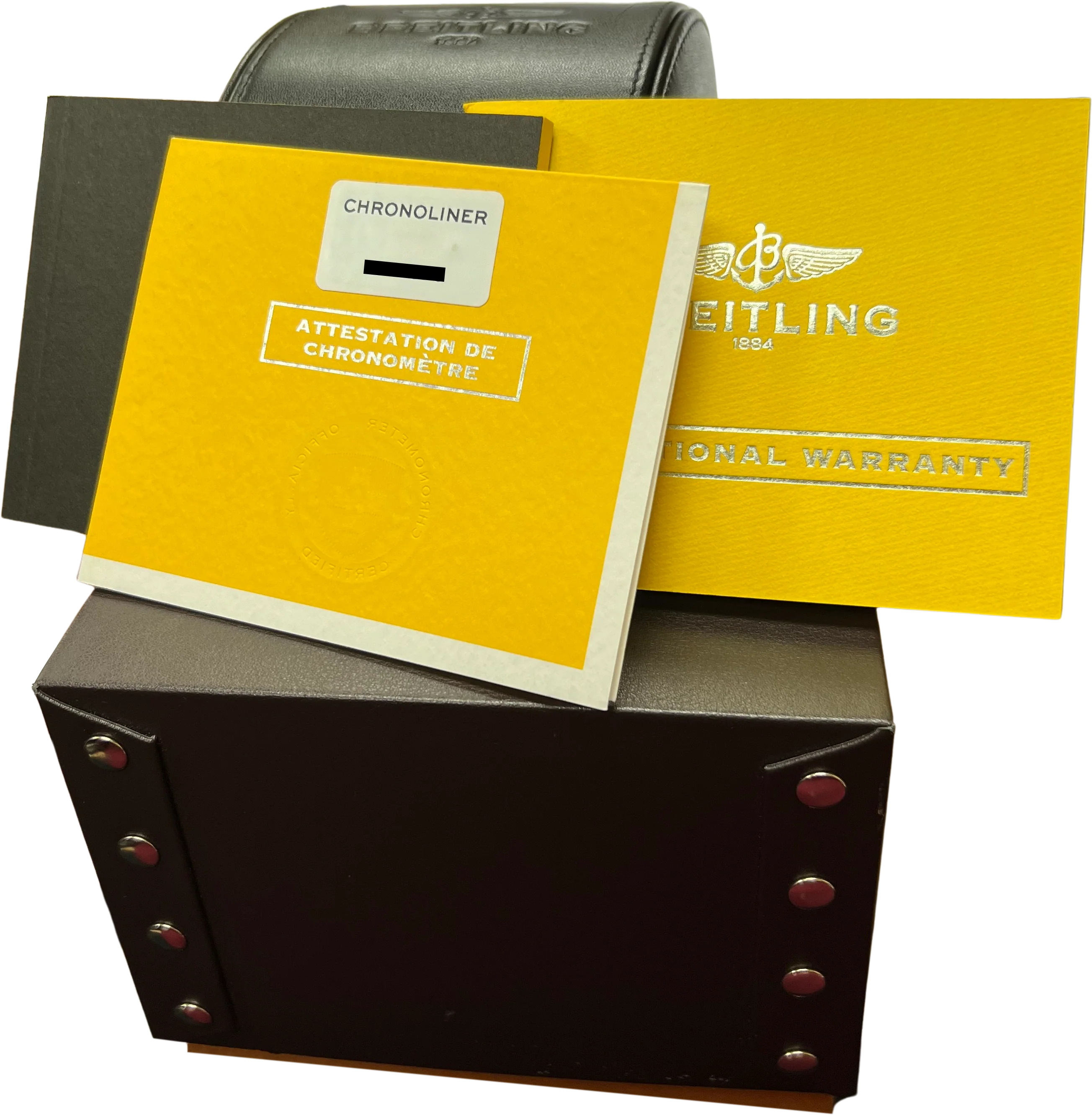 PAPERS Breitling Chronoliner 46mm Stainless Steel Ceramic Watch Y24310 BOX - Image 2
