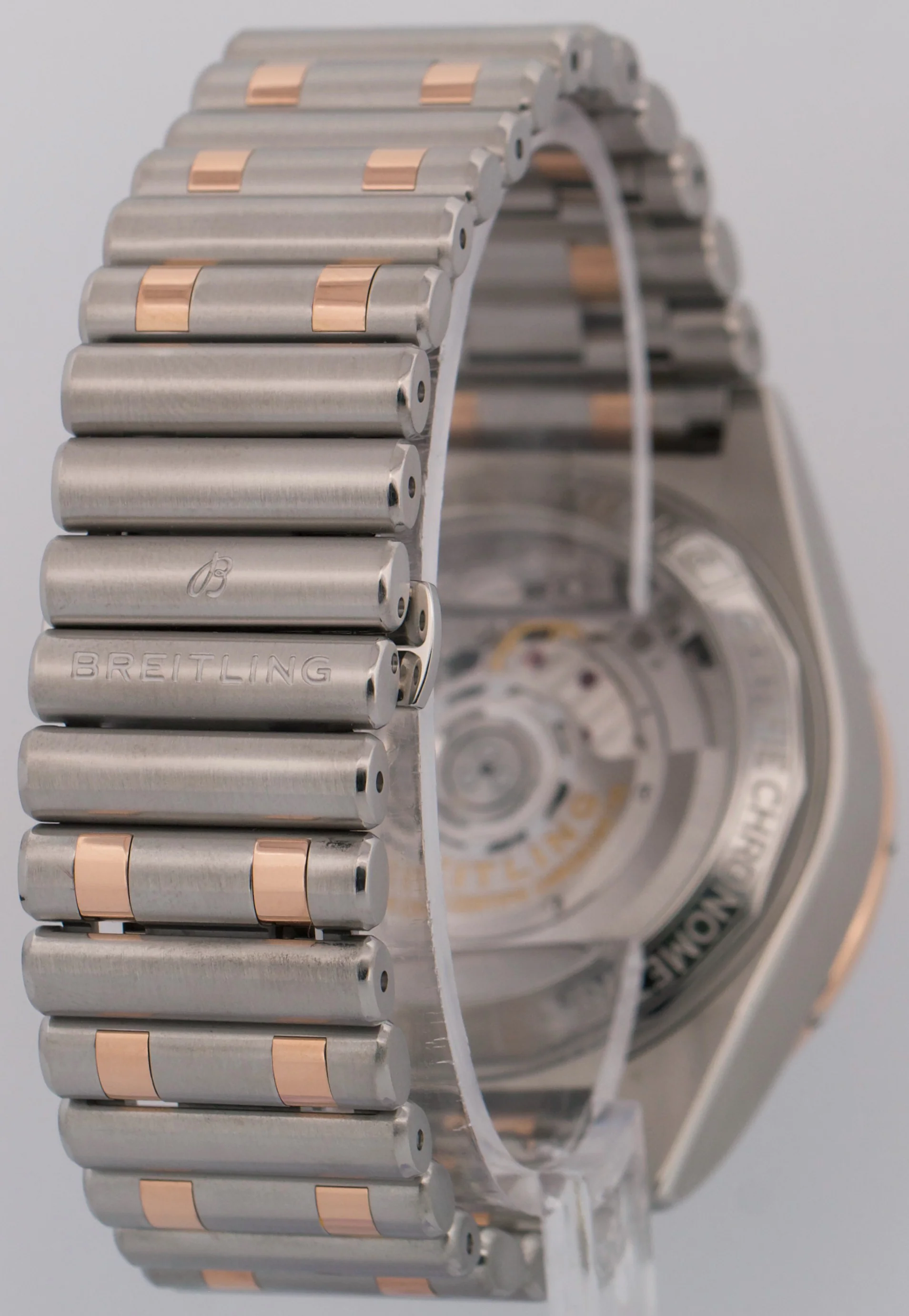 PAPERS Breitling Chronomat B01 42mm GRAY Two-Tone Gold Steel Watch UB0134 BOX - Image 5
