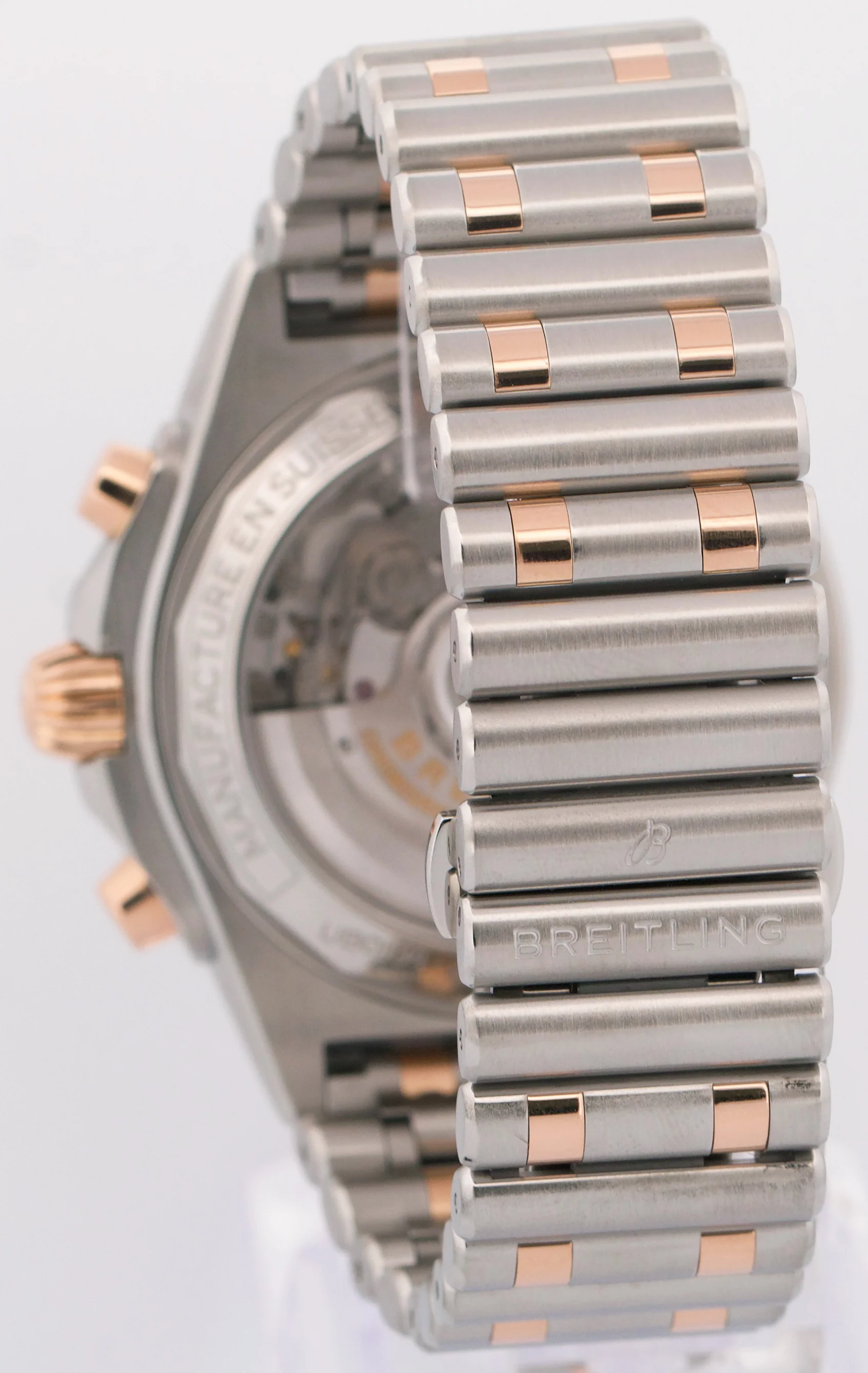 PAPERS Breitling Chronomat B01 42mm GRAY Two-Tone Gold Steel Watch UB0134 BOX - Image 6