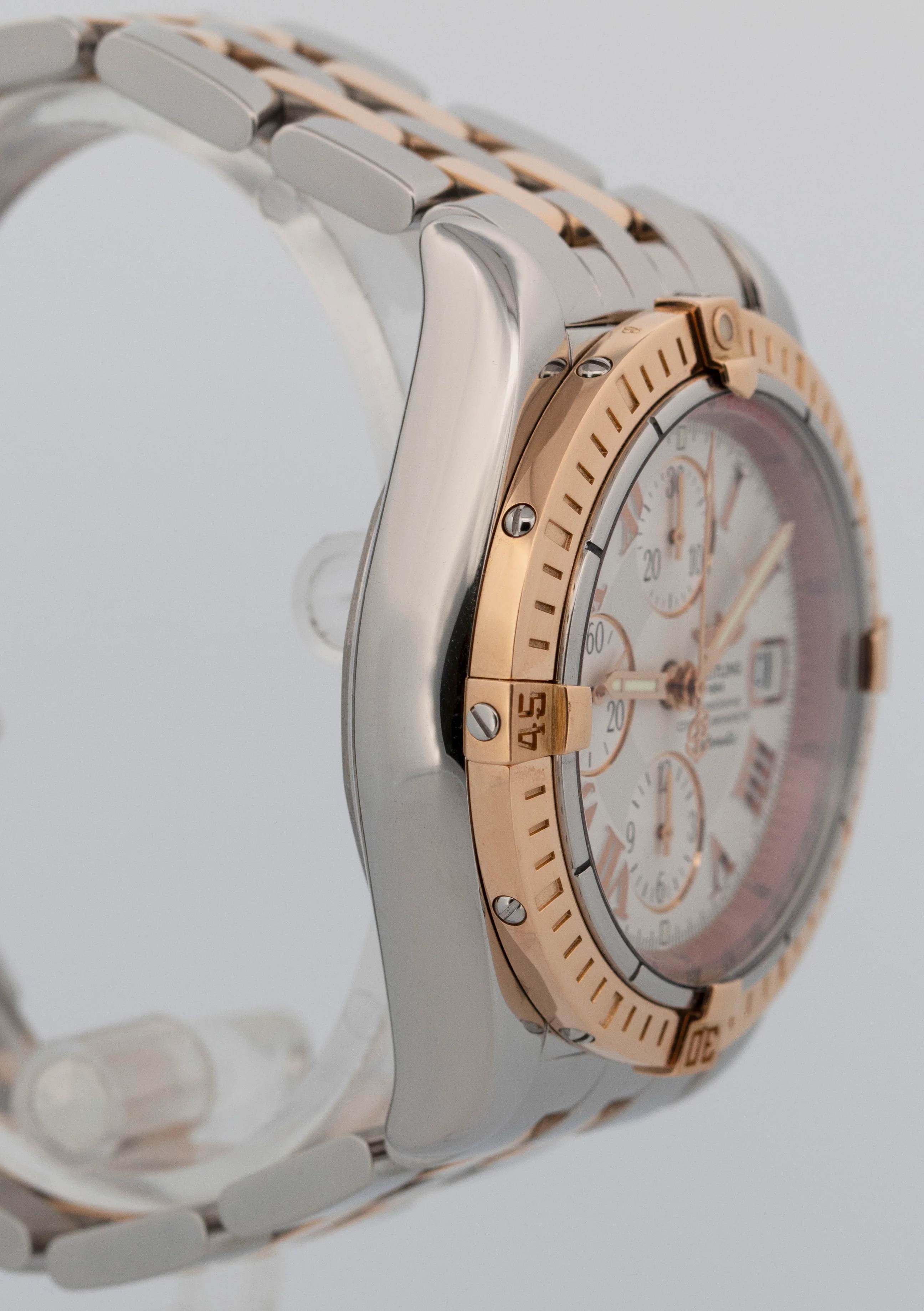 PAPERS Breitling Chronomat Evolution 43mm Two-Tone Rose Gold Watch C13356 BOX - Image 4