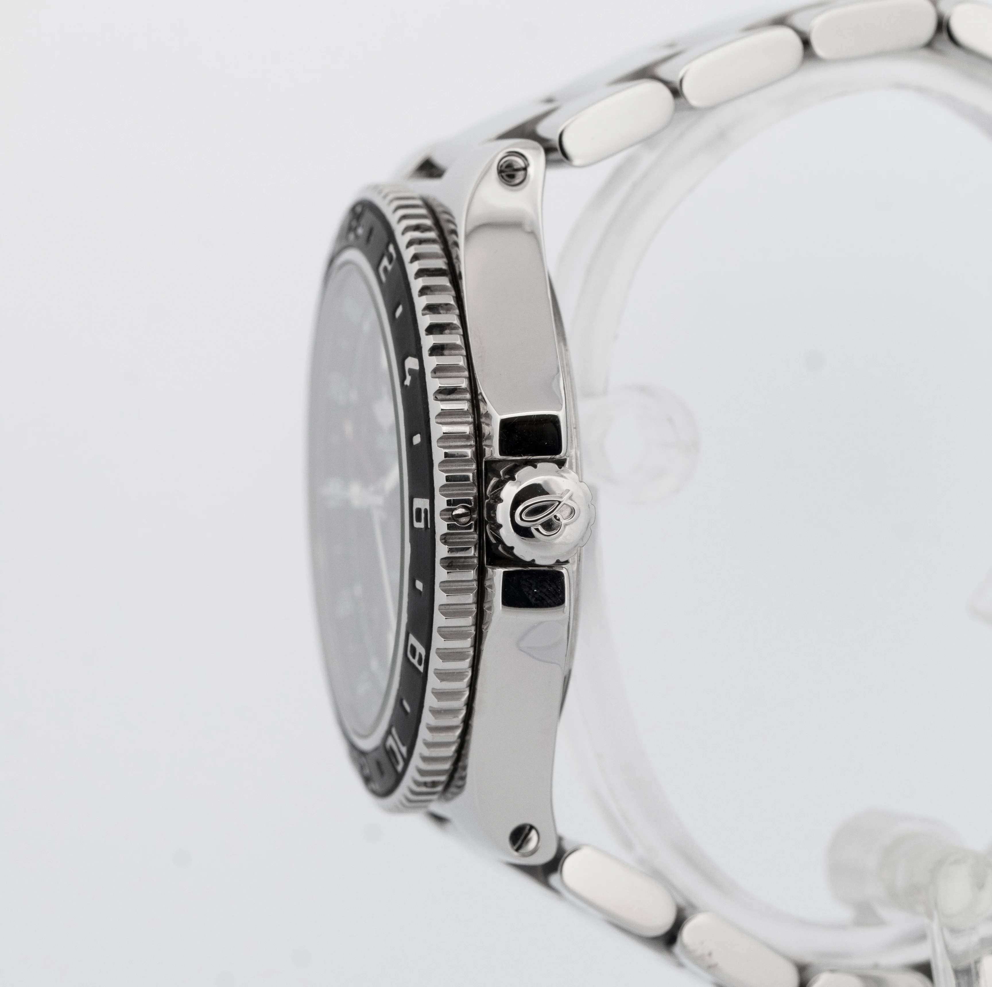 PAPERS Breitling Superocean GMT Stainless Steel 41mm Black Date Watch A32380 BOX - Image 3