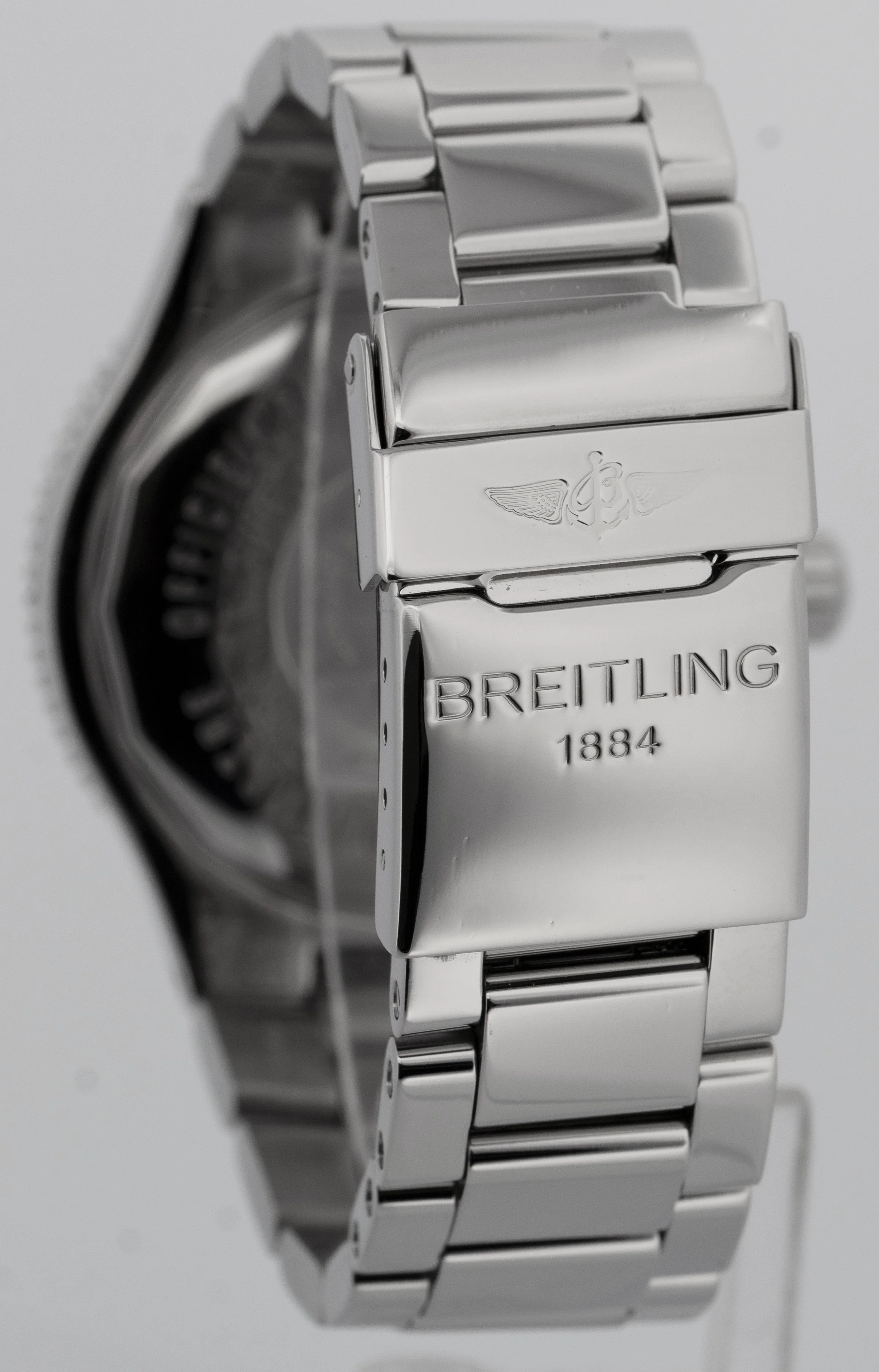 PAPERS Breitling Superocean GMT Stainless Steel 41mm Black Date Watch A32380 BOX - Image 5