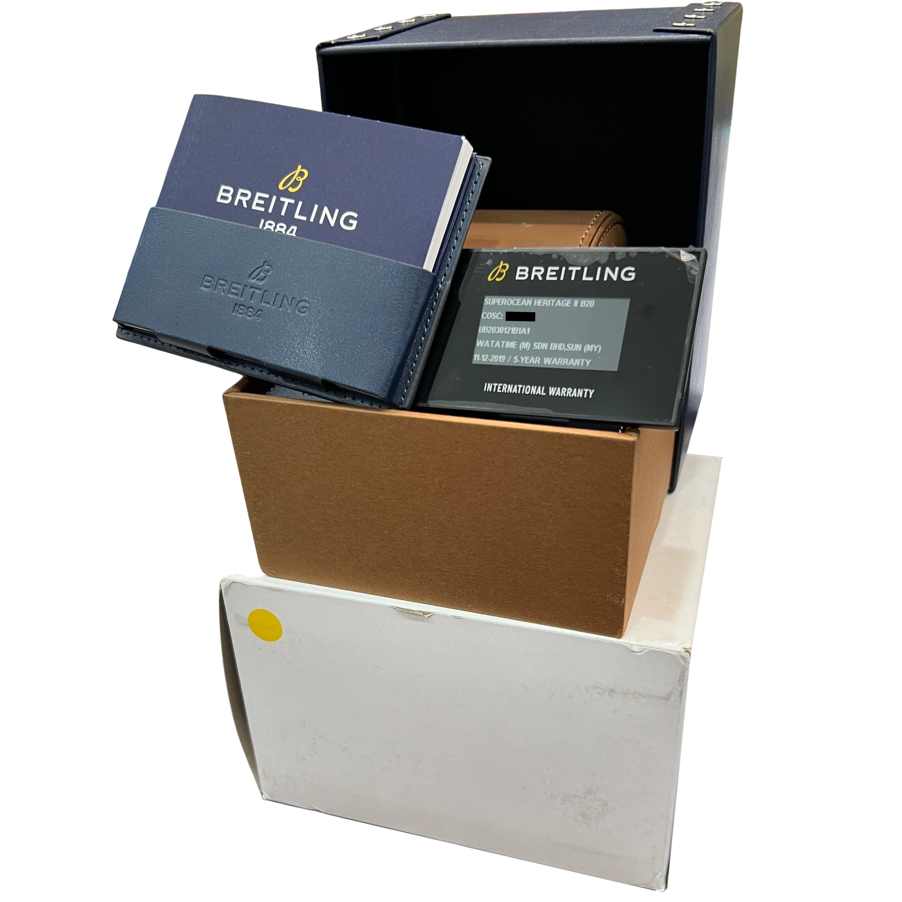 PAPERS Breitling Superocean Heritage II B20 44mm Rose Gold Black UB2030 BOX - Image 2