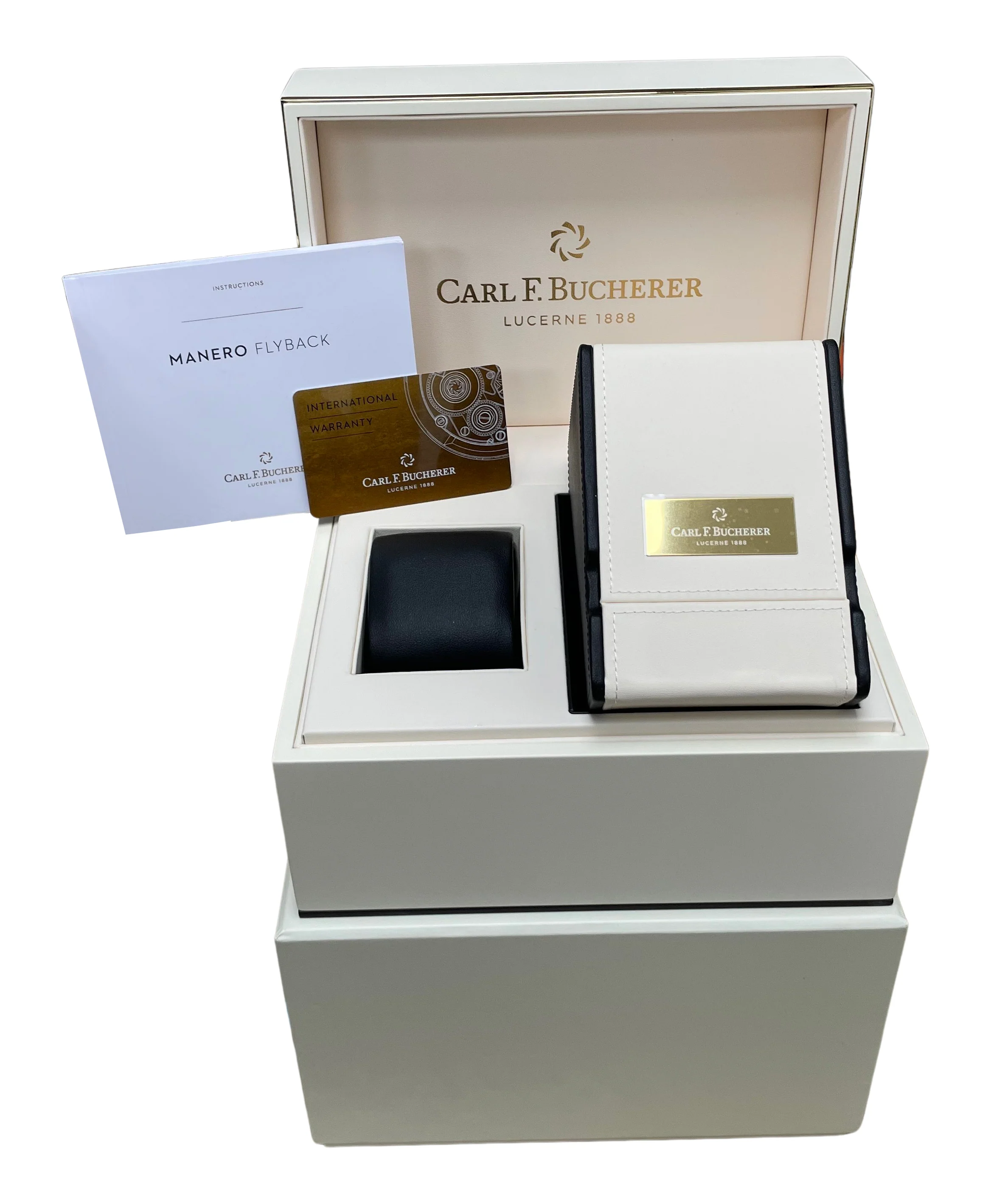 PAPERS Carl F. Bucherer Manero Flyback 43mm BLUE Stainless 00.10919.08.53.21 BOX - Image 2