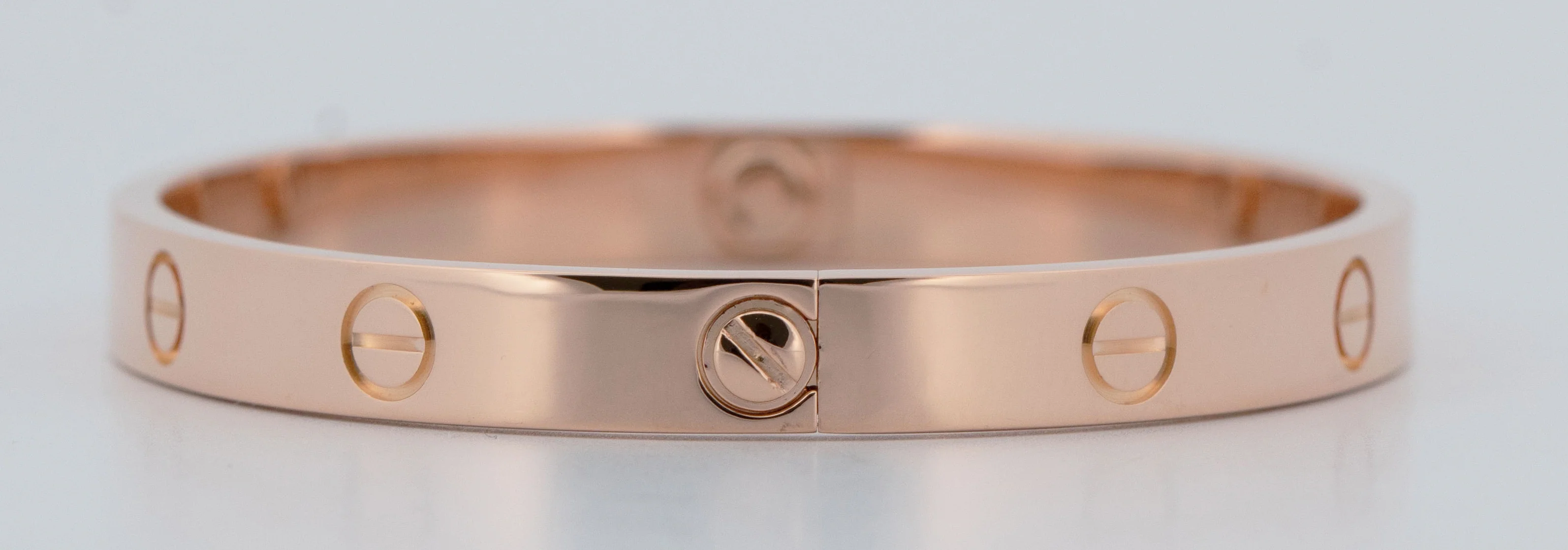 PAPERS Cartier LOVE Bracelet 18K ROSE Gold Size 17 AU 750 Screwdriver Band BOX - Image 3