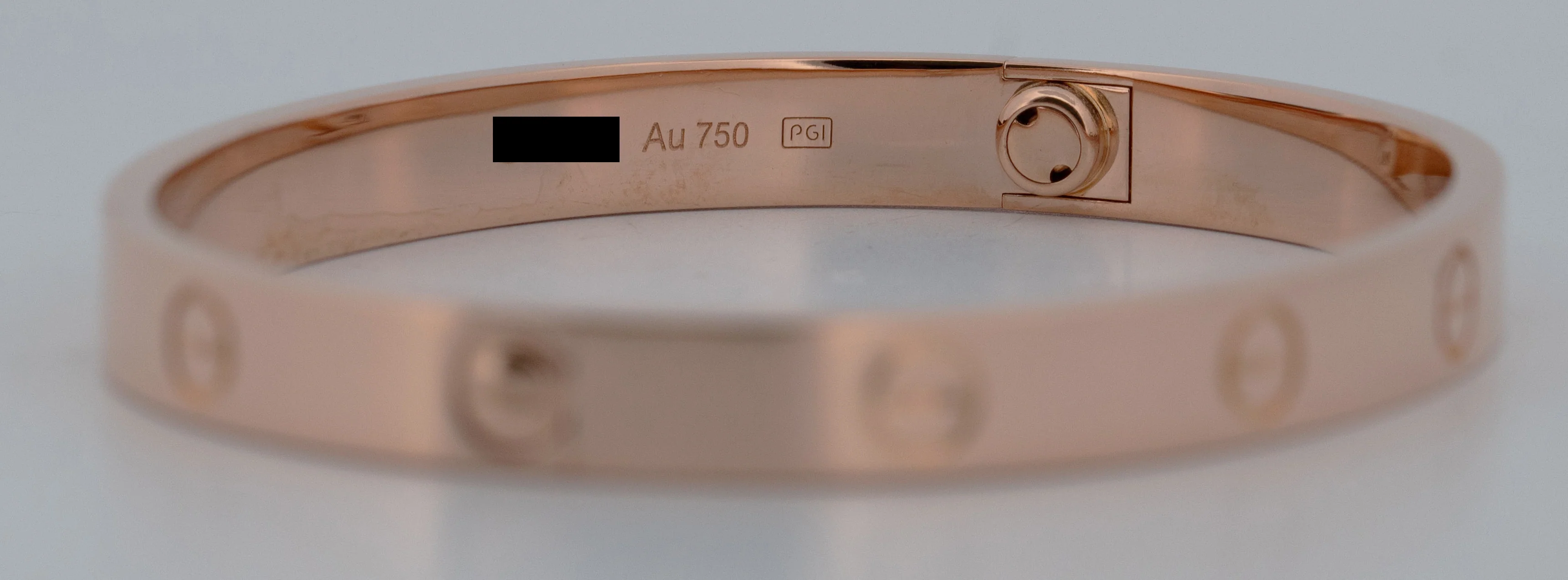 PAPERS Cartier LOVE Bracelet 18K ROSE Gold Size 17 AU 750 Screwdriver Band BOX - Image 5