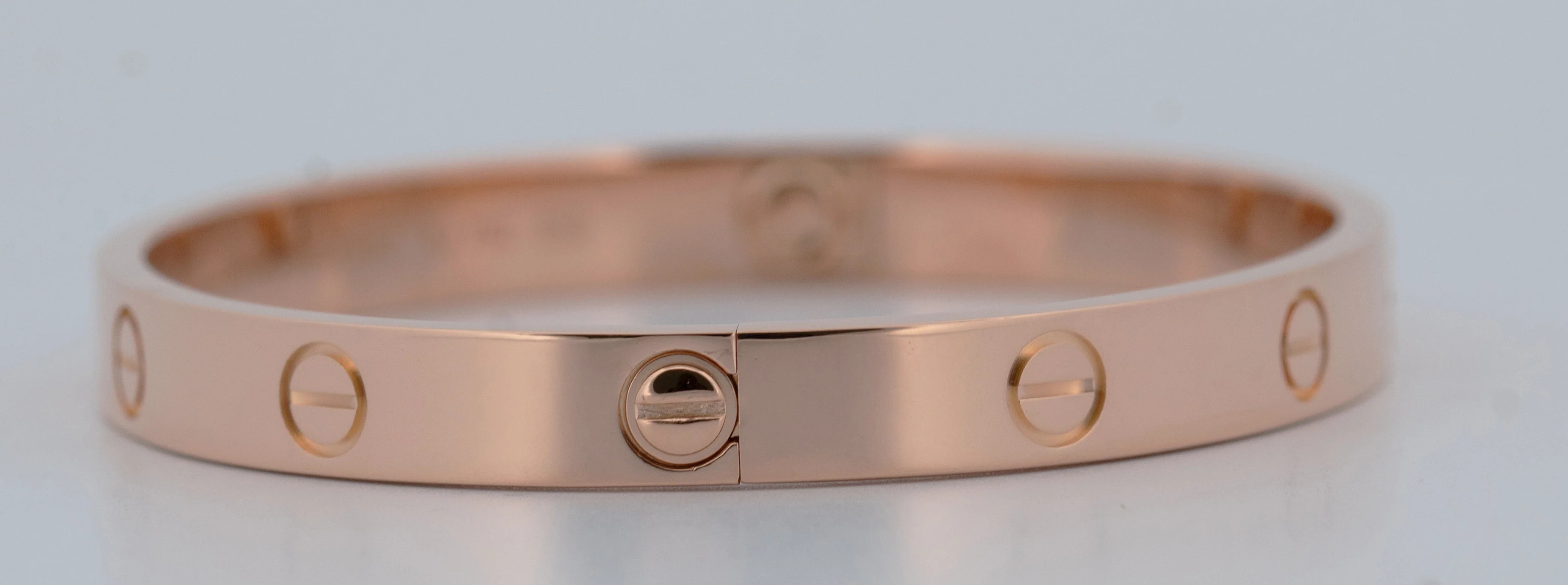 PAPERS Cartier LOVE Bracelet 18K ROSE Gold Size 17 AU 750 Screwdriver Band BOX - Image 6