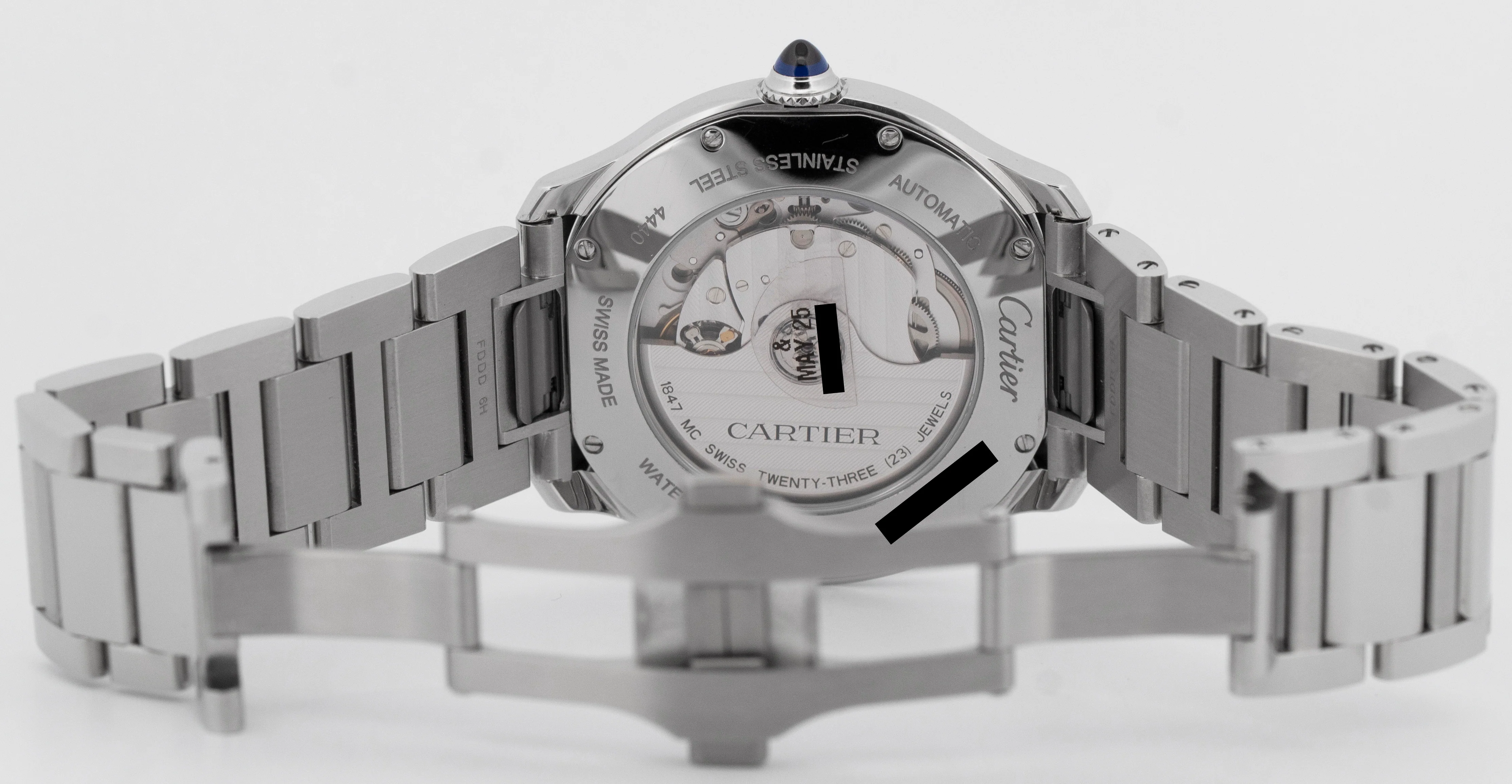 PAPERS Cartier Ronde Must 40mm Stainless Steel Date Watch 4440 / WSRN0035 BOX - Image 8