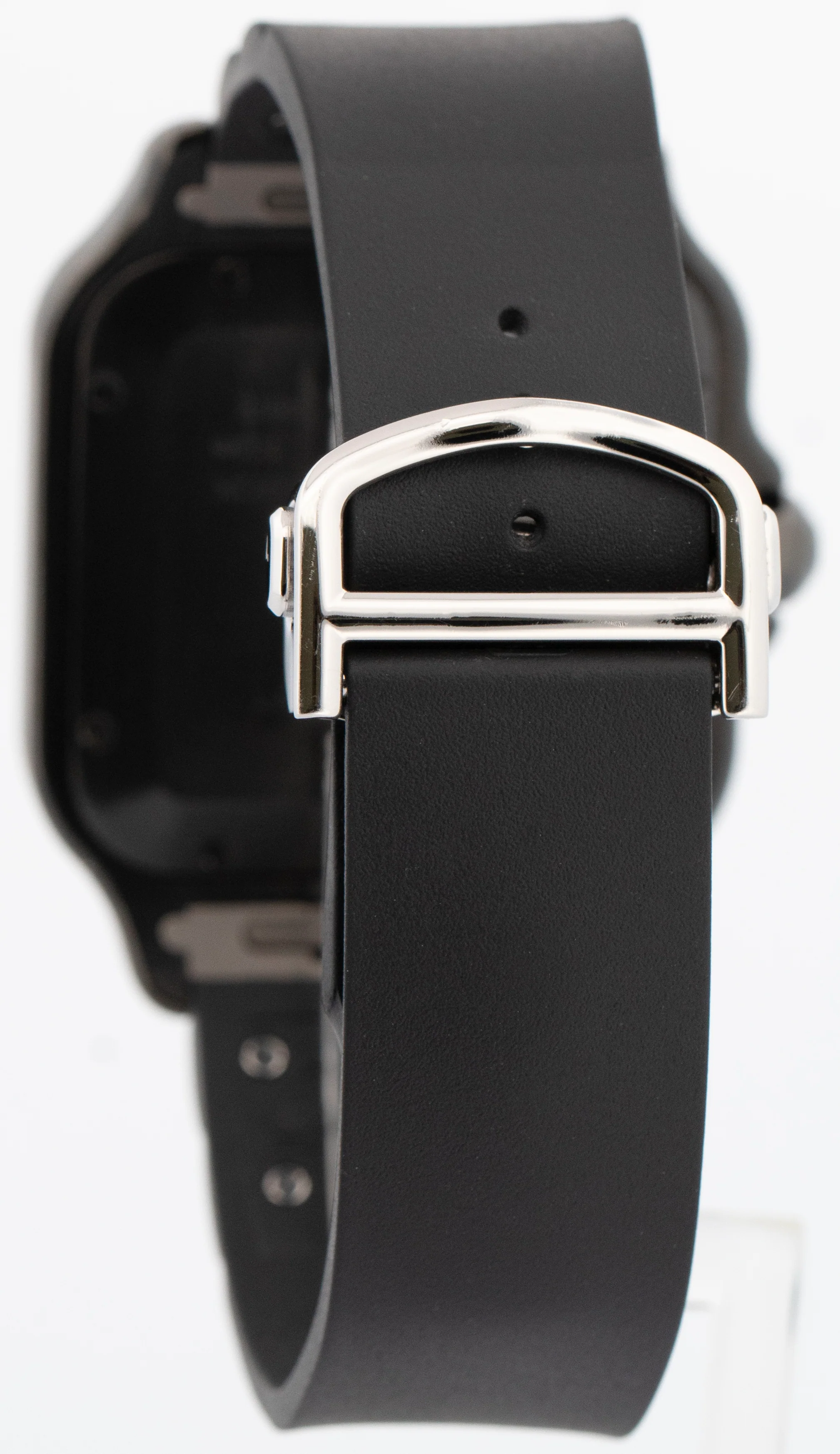PAPERS Cartier Santos 39.8mm ADLC Black Stainless Steel 4072 Watch WSSA0039 BOX - Image 5
