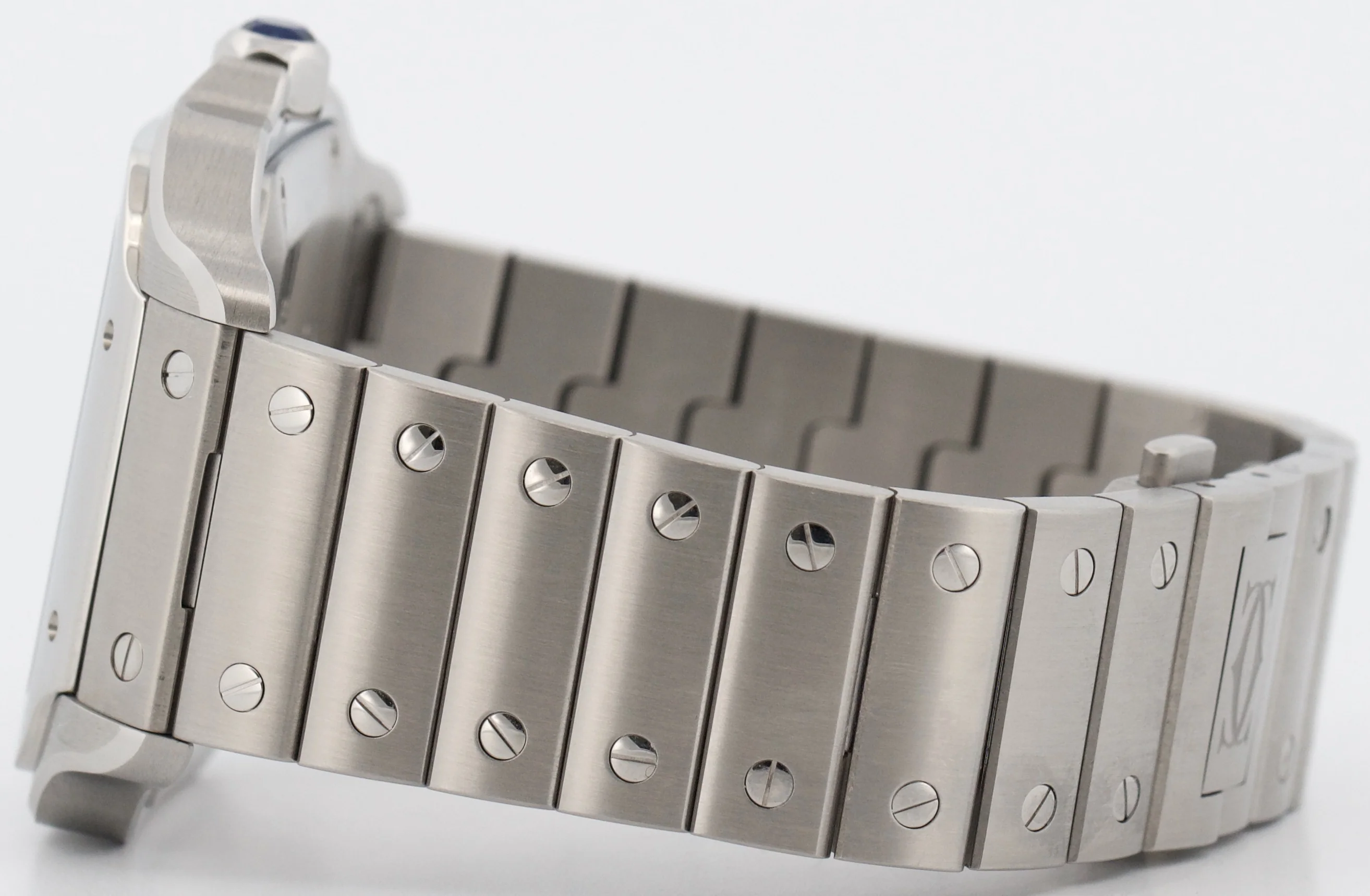 PAPERS Cartier Santos 39.8mm WHITE ROMAN Stainless Steel 4072 WSSA0018 BOX - Image 7