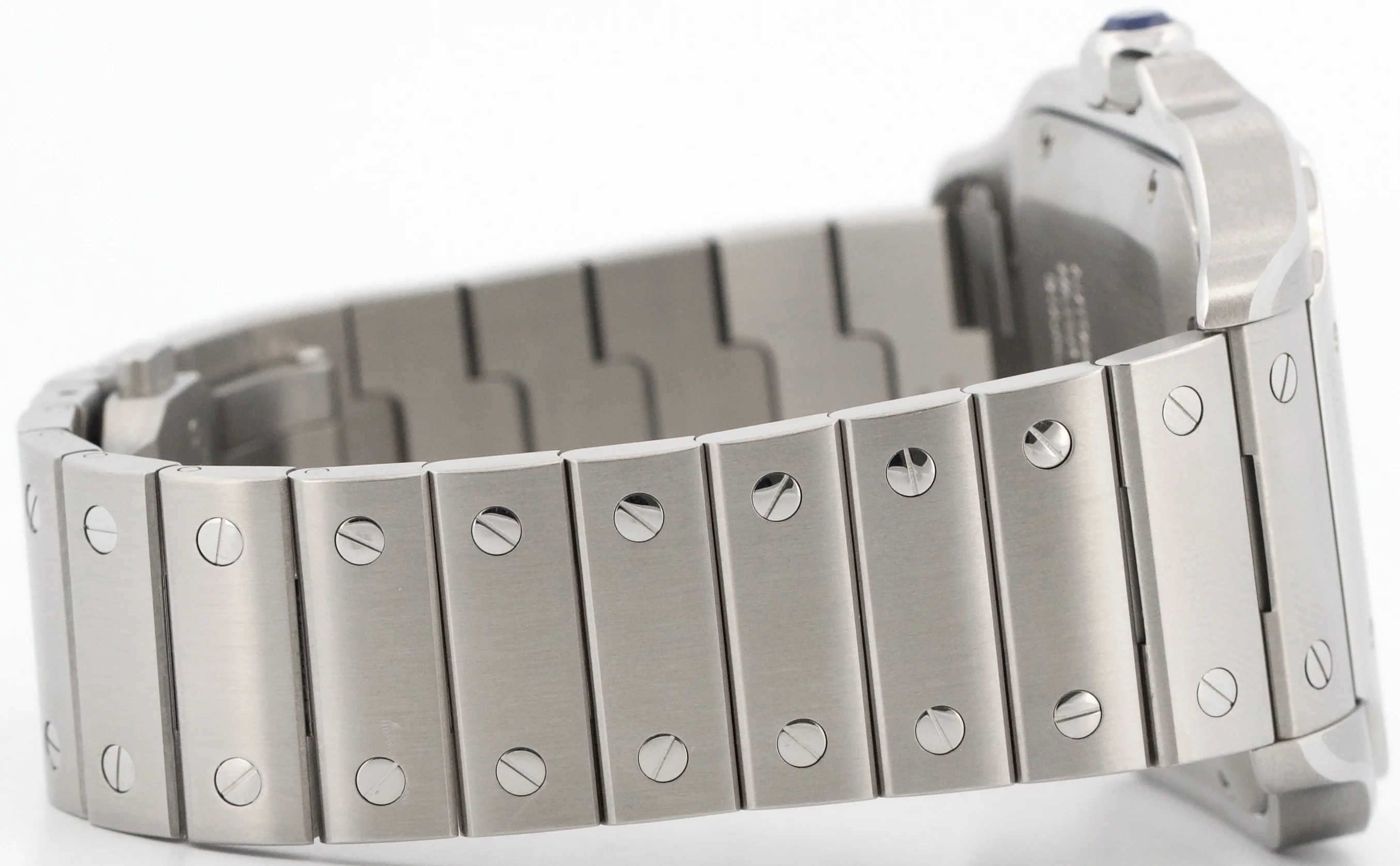 PAPERS Cartier Santos 39.8mm WHITE ROMAN Stainless Steel 4072 WSSA0018 BOX - Image 8