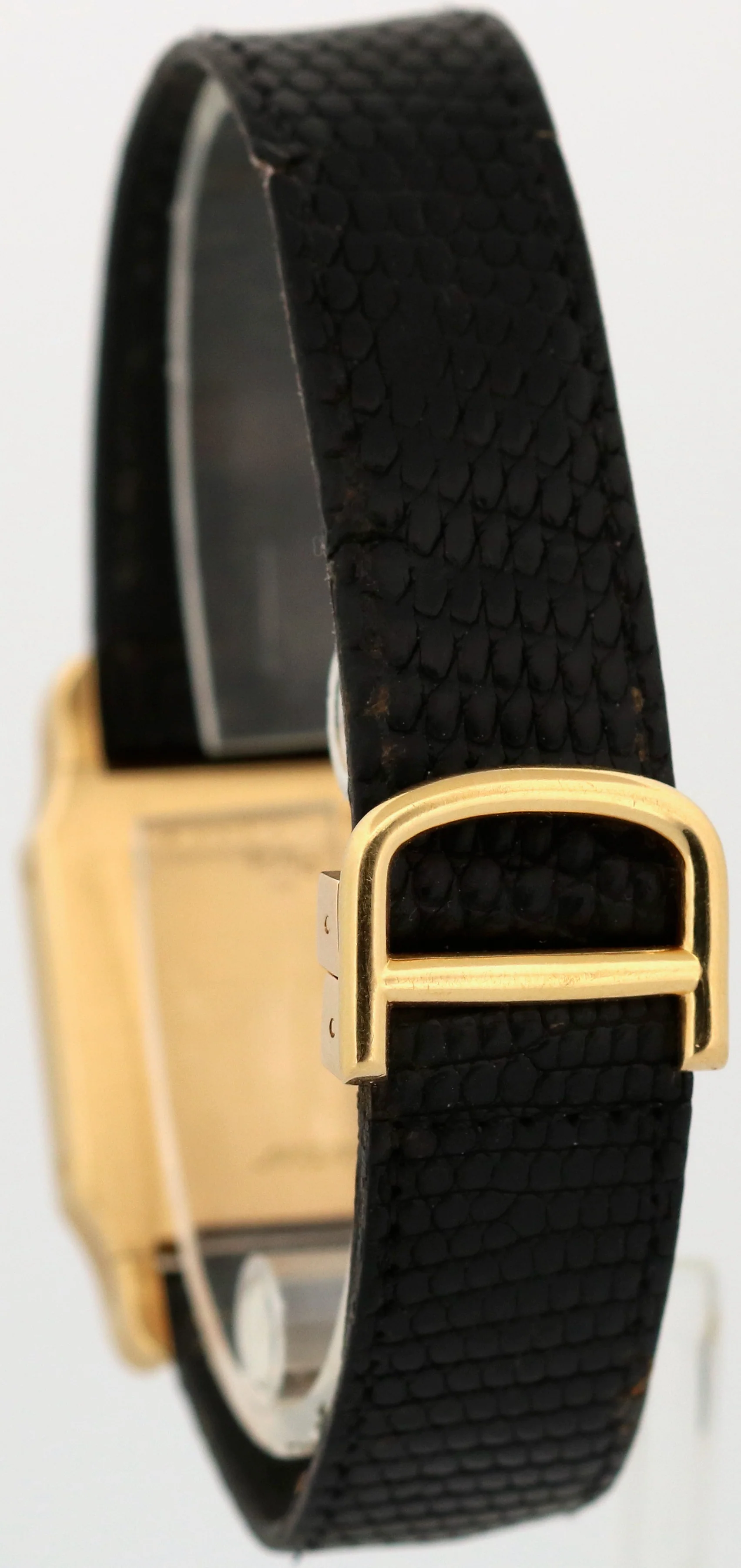 PAPERS Cartier Santos Dumont 78097 18K Yellow Gold 24.5mm Manual Leather BOX - Image 5