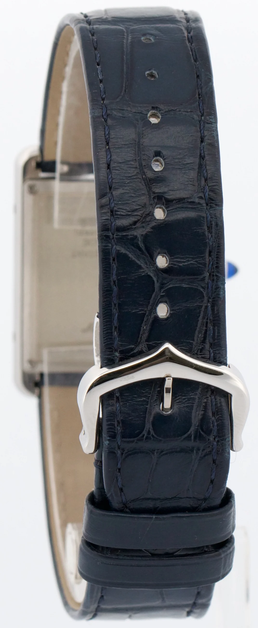 PAPERS Cartier Tank Must Large BLUE Quartz 33mm Steel Watch 4323 / WSTA0055 BOX - Image 5