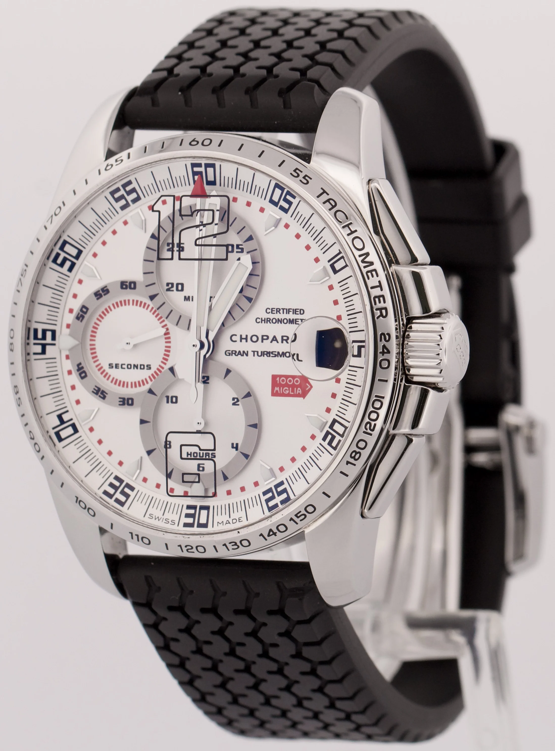 PAPERS Chopard Mille Miglia Gran Turismo XL Steel Rubber LTD 44mm Watch 8489 BOX - Image 3