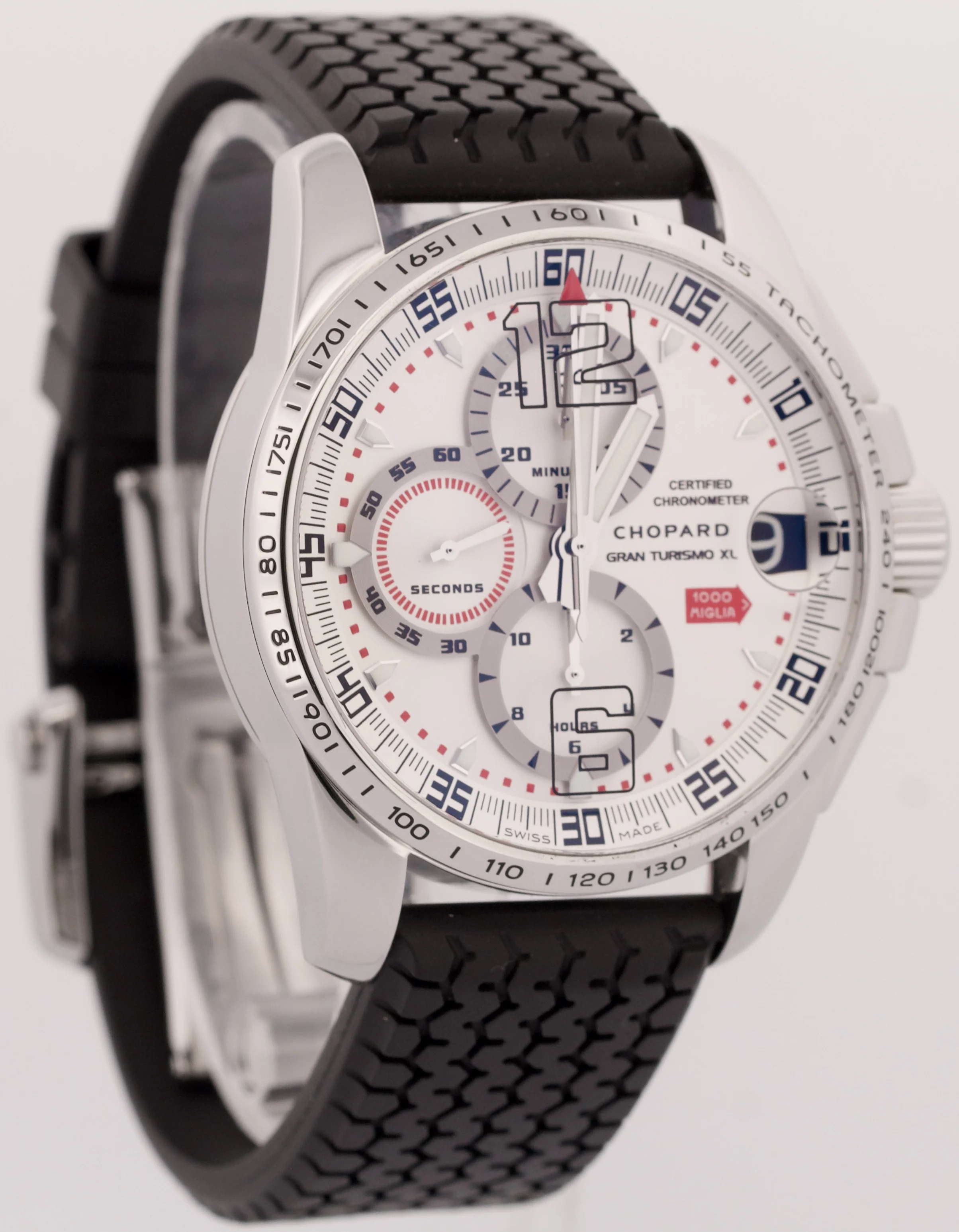 PAPERS Chopard Mille Miglia Gran Turismo XL Steel Rubber LTD 44mm Watch 8489 BOX - Image 4