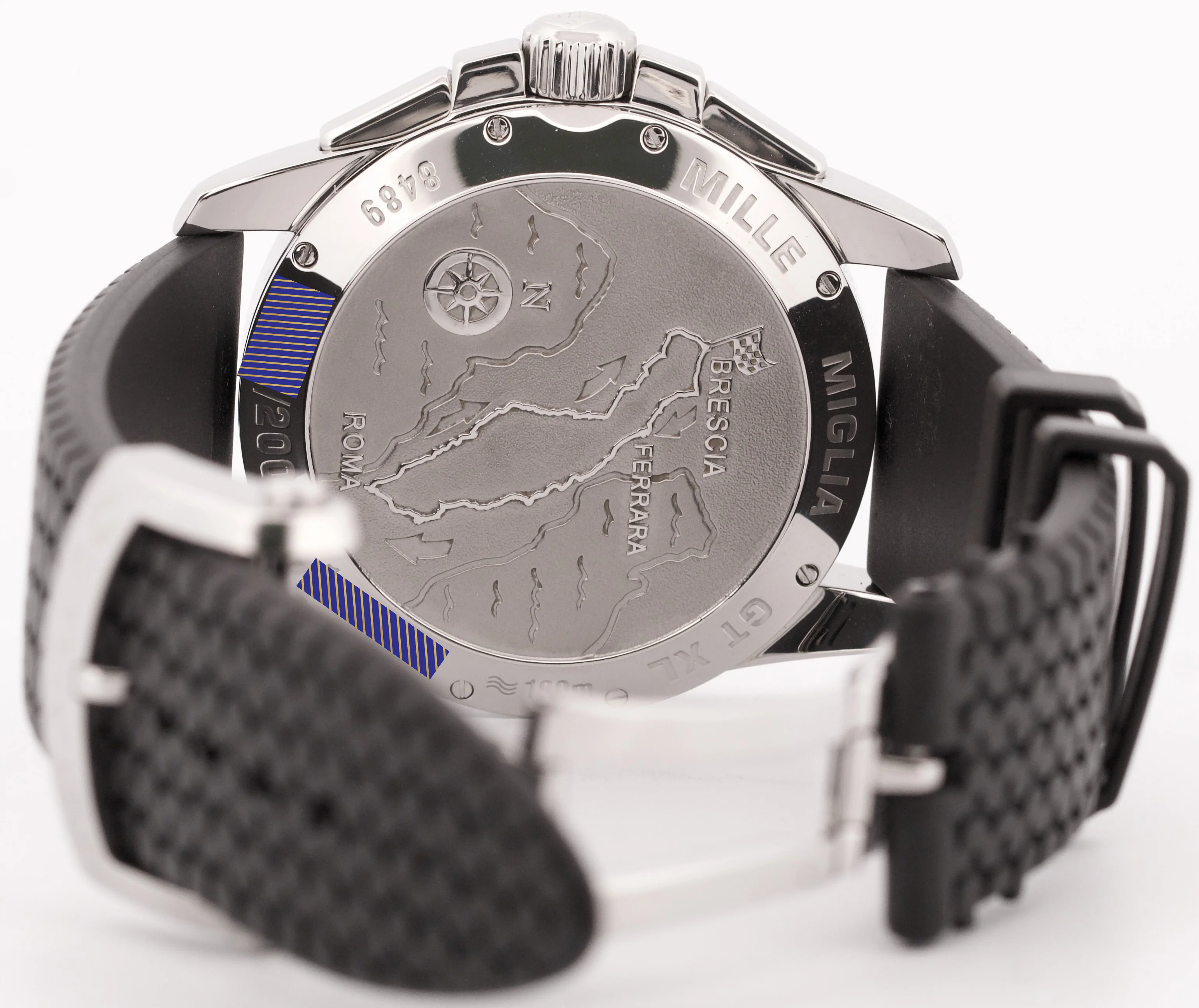 PAPERS Chopard Mille Miglia Gran Turismo XL Steel Rubber LTD 44mm Watch 8489 BOX - Image 7