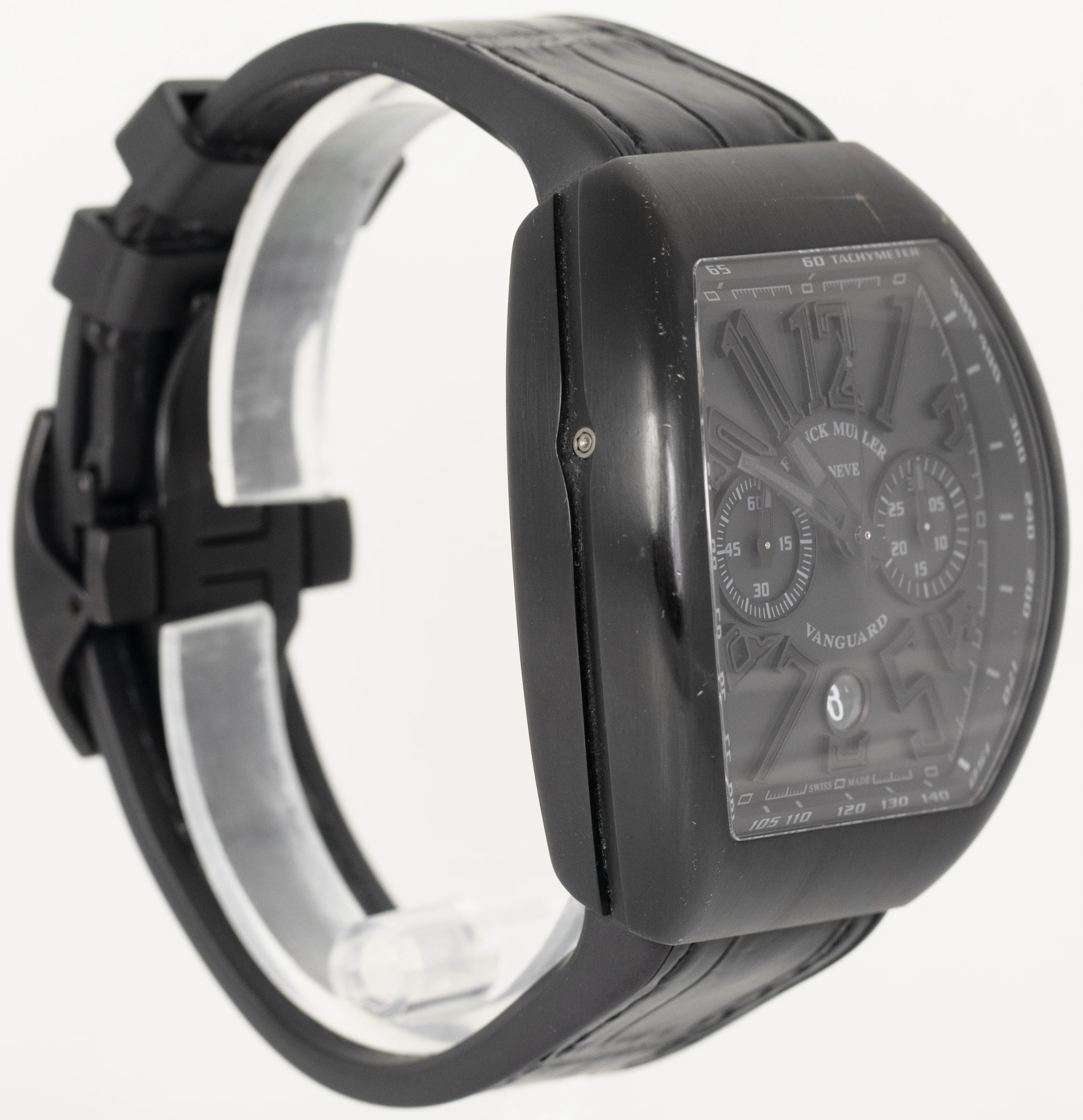 PAPERS Franck Muller Vanguard Black Titanium Chrono 45mm Watch V45 CC DT BOX - Image 5