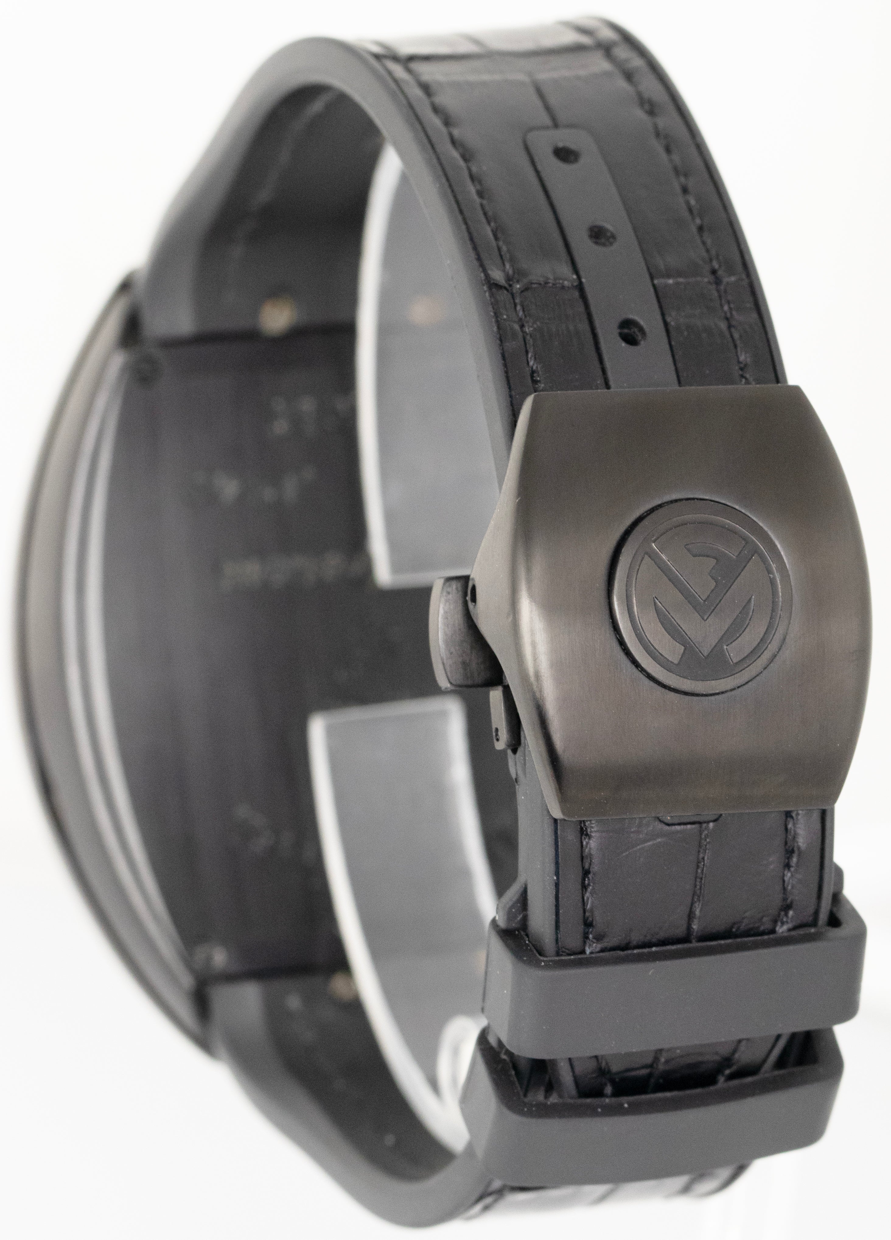 PAPERS Franck Muller Vanguard Black Titanium Chrono 45mm Watch V45 CC DT BOX - Image 6