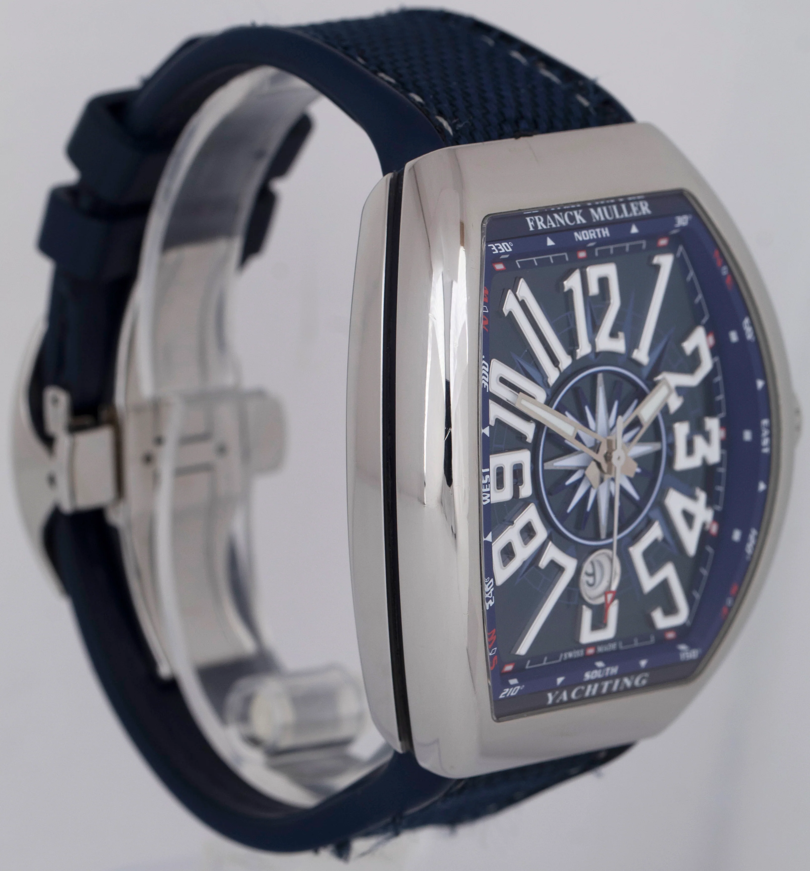PAPERS Franck Muller Vanguard YACHTING 44mm Steel Blue Date Watch V 45 SC DT BOX - Image 4