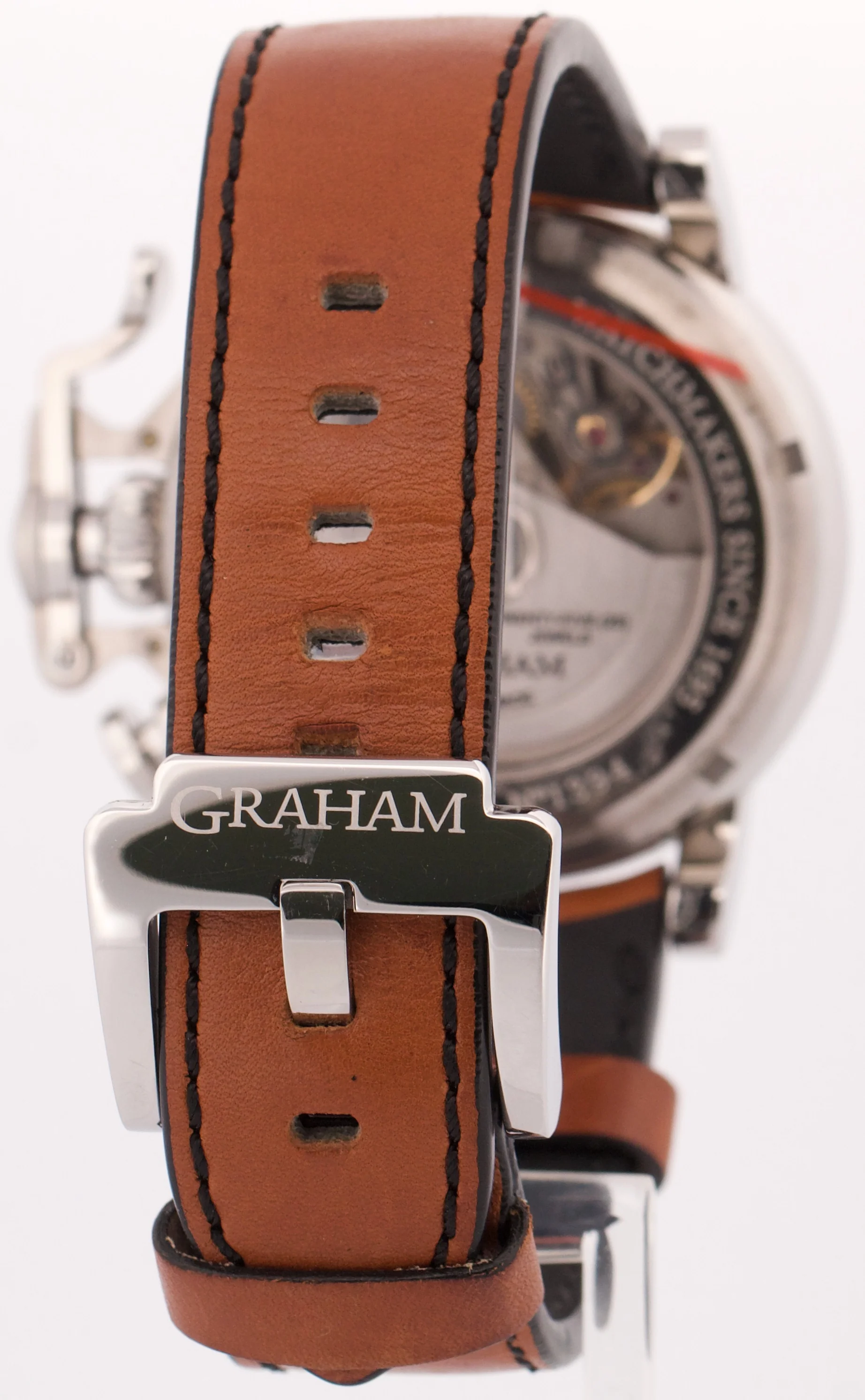 PAPERS Graham Chronofighter Vintage Steel SILVER 44mm 2CVAS.S03A Watch BOX - Image 6