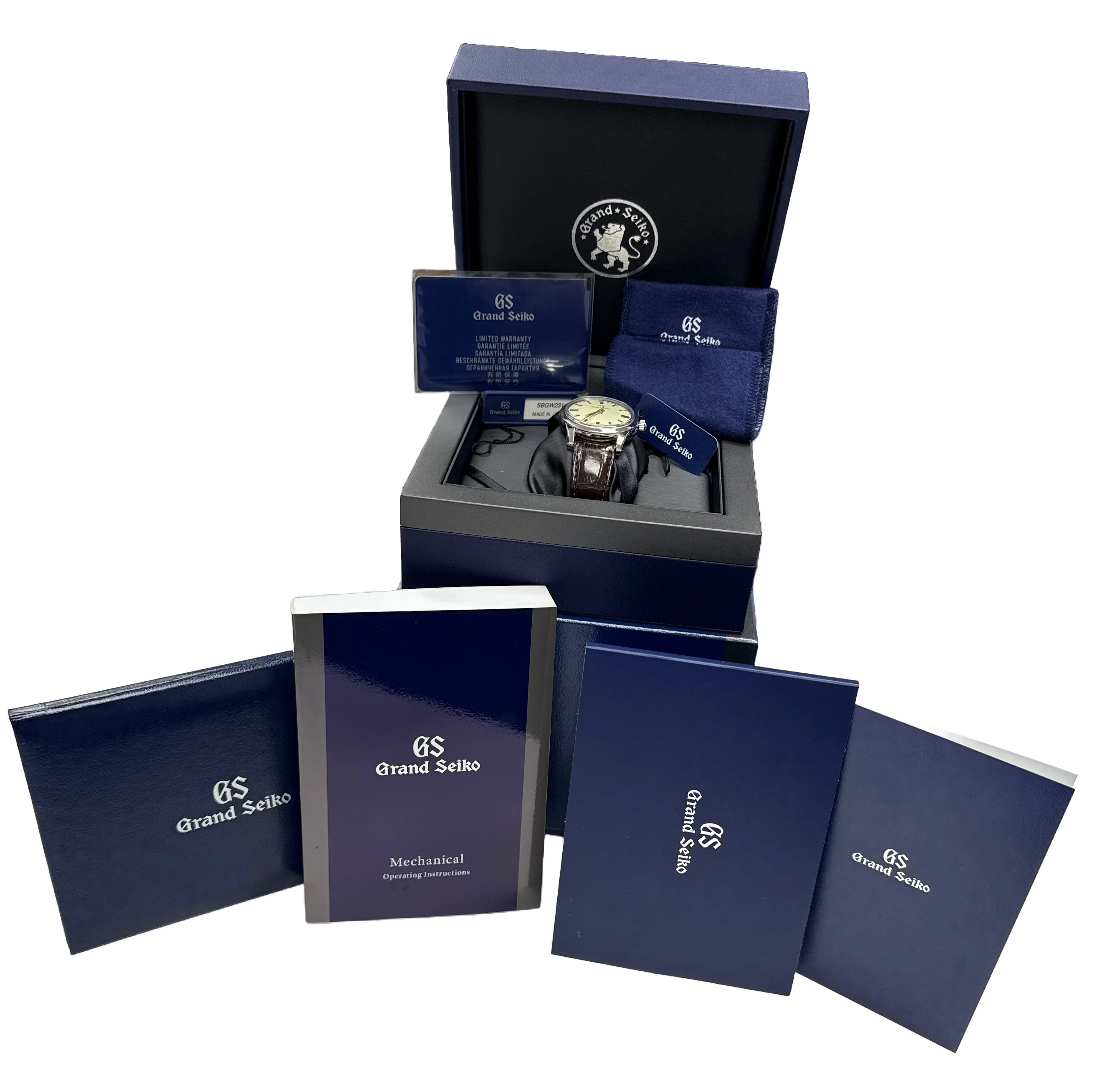 PAPERS Grand Seiko Elegance IVORY Stainless Steel Leather 37mm SBGW231G BOX - Image 2