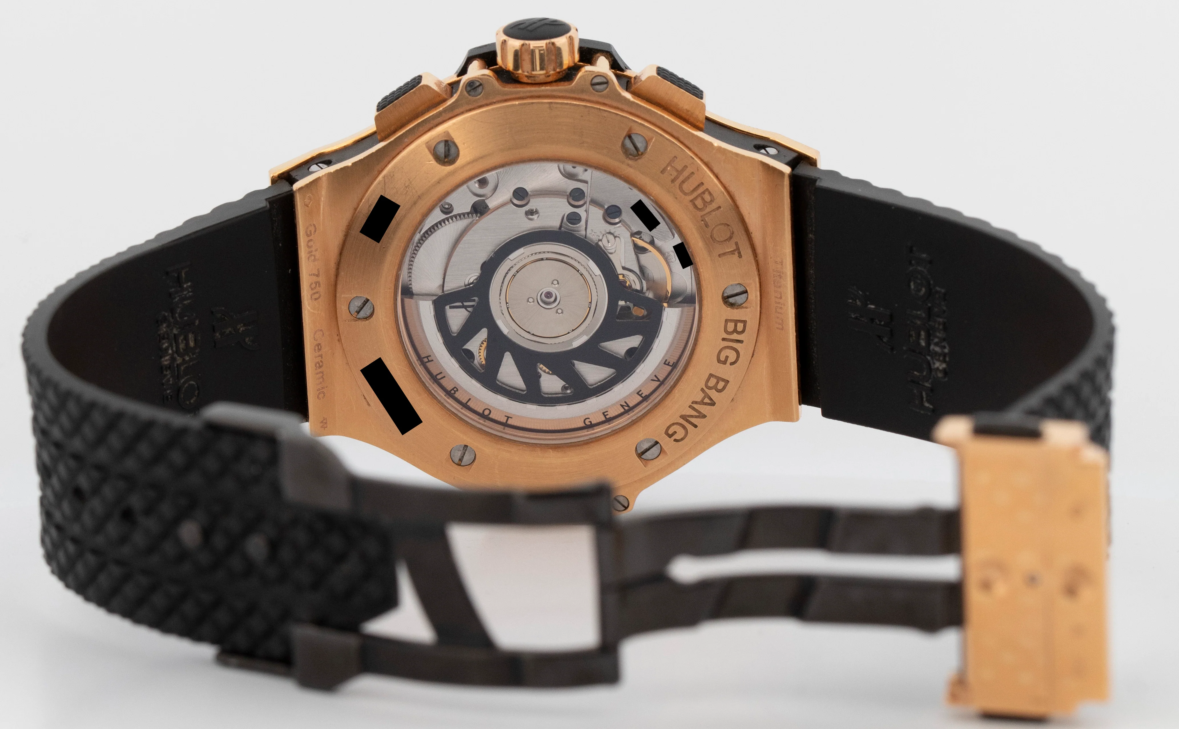 PAPERS Hublot Big Bang Black 341.PB.131.RX 18K Rose Gold Ceramic 41mm Watch BOX - Image 6
