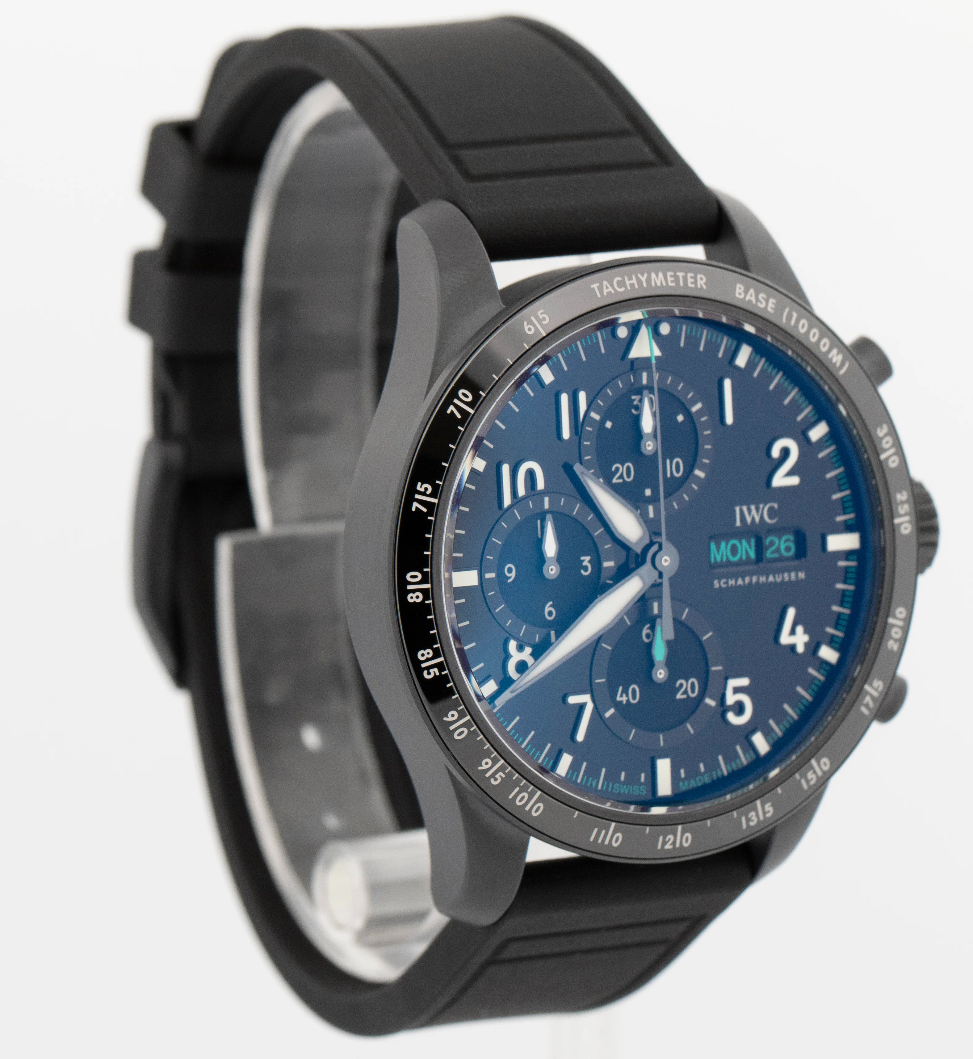 PAPERS IWC Pilot Chronograph AMG MERCEDES Petronas IW388306 Ceratanium 41mm BOX - Image 5