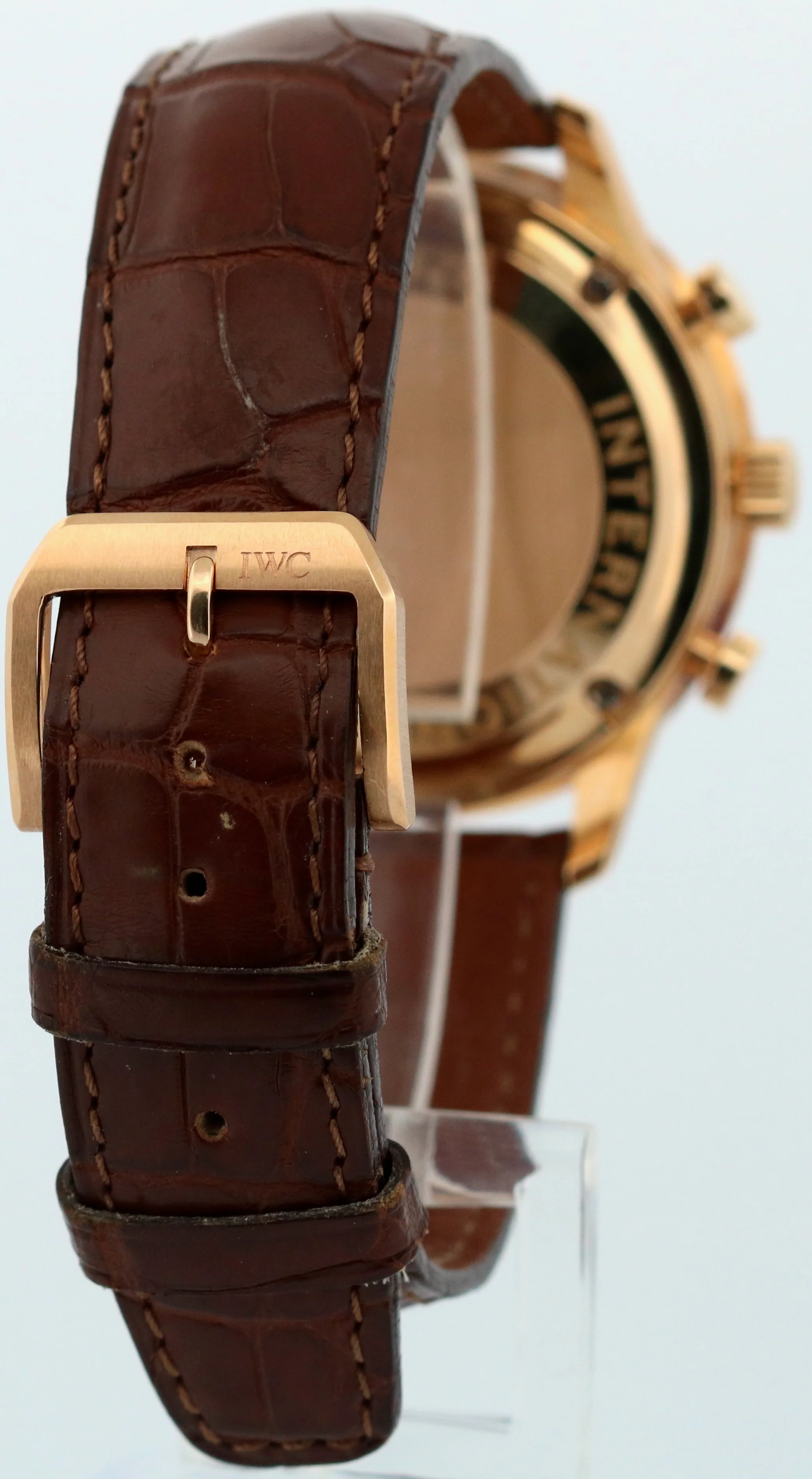 PAPERS IWC Portugieser Chrono 18K Rose Gold 40mm Leather IW371402 Watch BOX - Image 6
