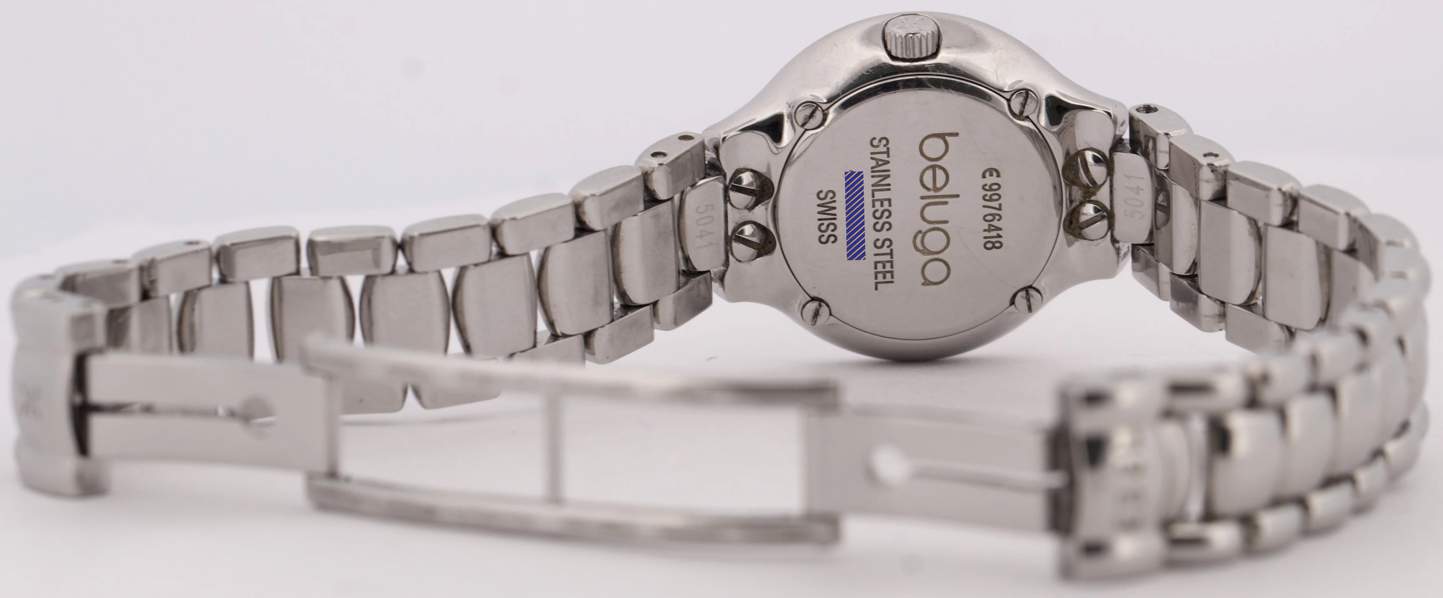 PAPERS Ladies Ebel Beluga Steel MOTHER OF PEARL DIAMOND Quartz 25mm E9976418 BOX - Image 7
