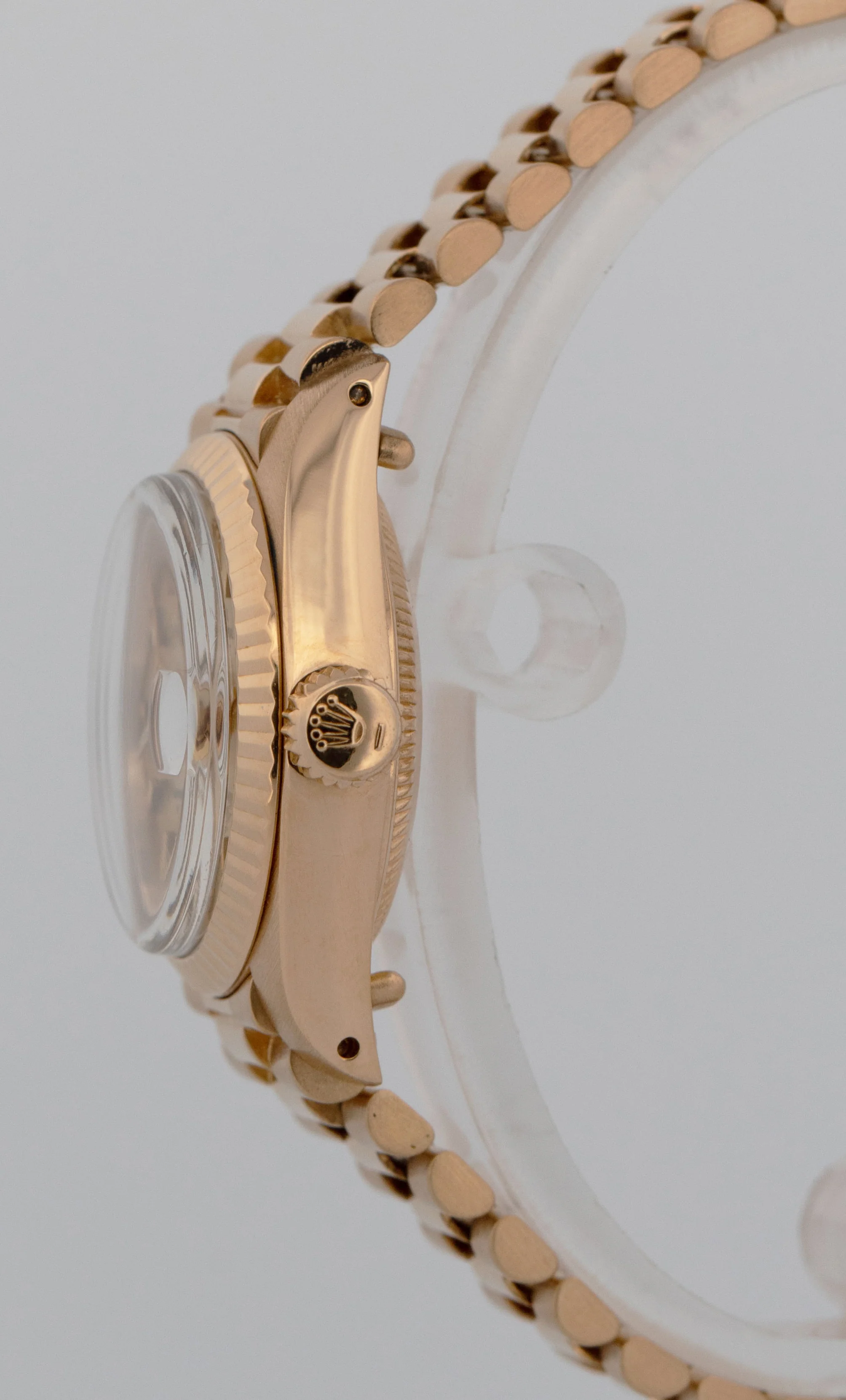 PAPERS Ladies Rolex DateJust President 26mm Champagne 18K Gold 6917 Watch BOX - Image 3
