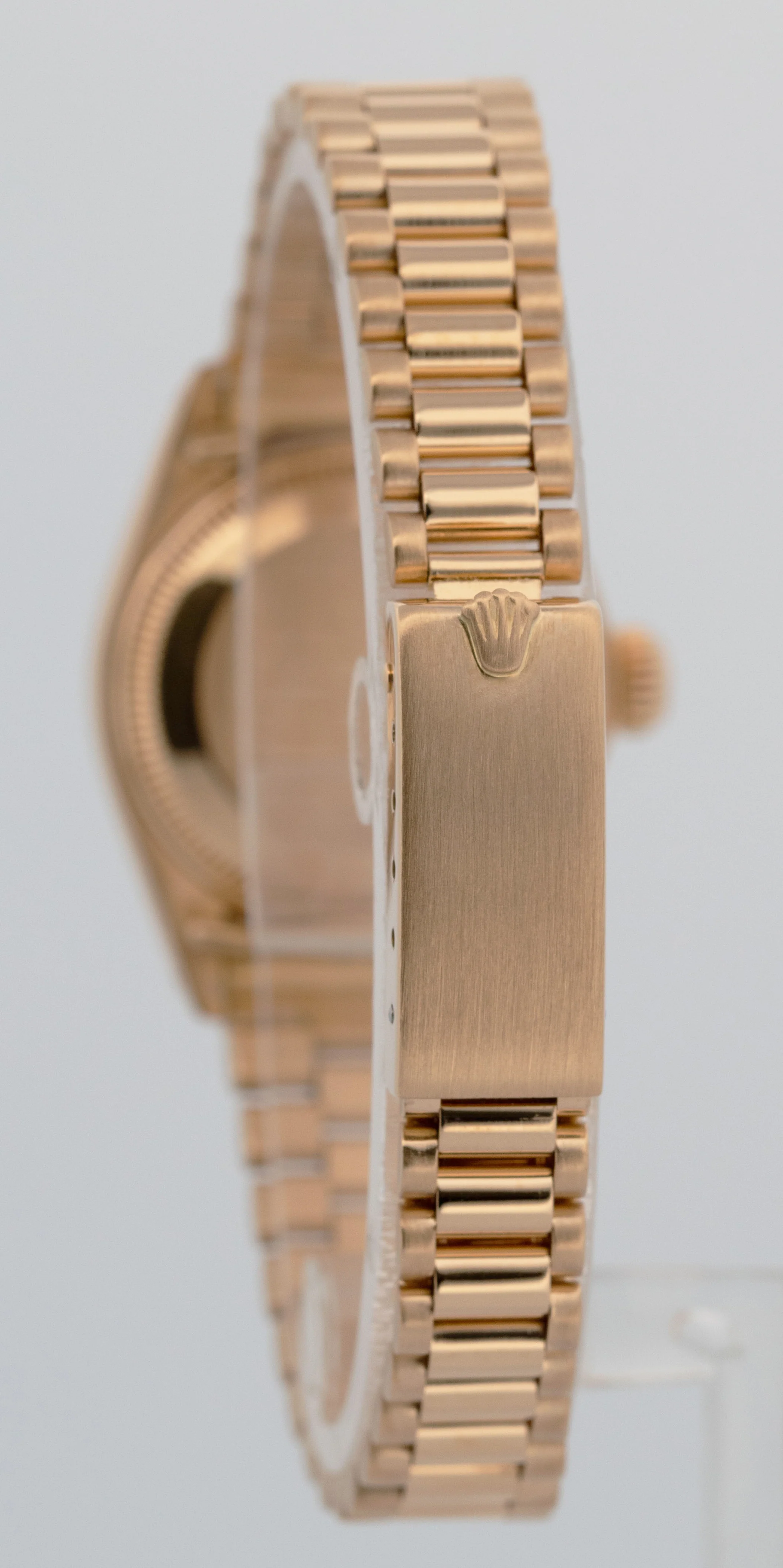 PAPERS Ladies Rolex DateJust President 26mm Champagne 18K Gold 6917 Watch BOX - Image 5