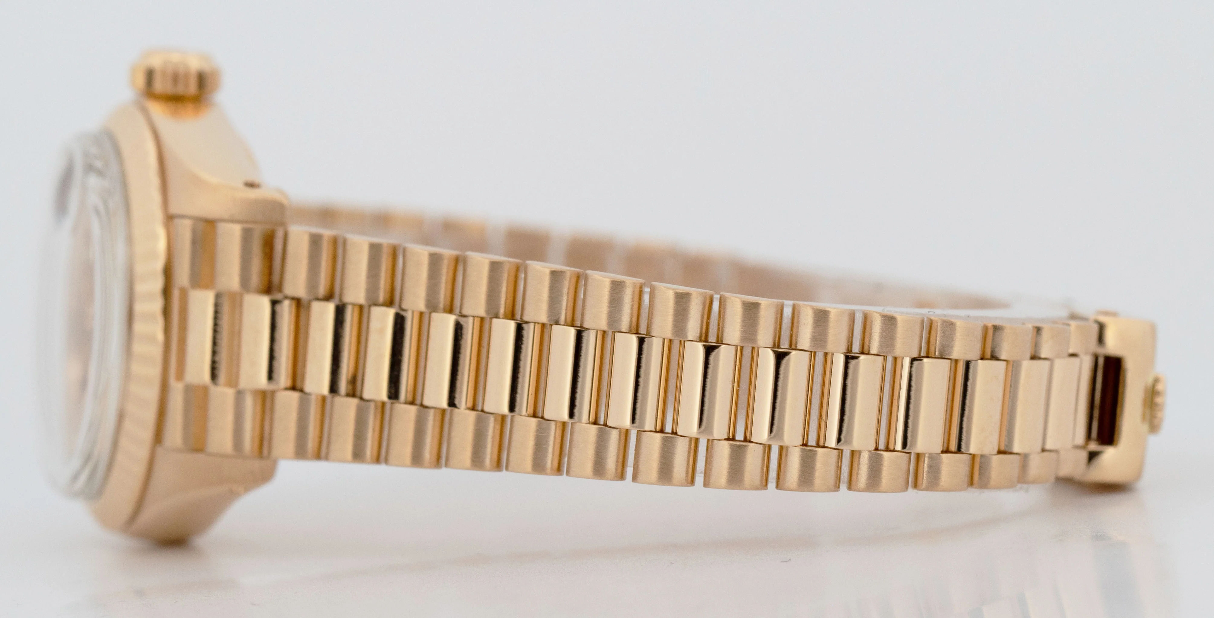 PAPERS Ladies Rolex DateJust President 26mm Champagne 18K Gold 6917 Watch BOX - Image 6