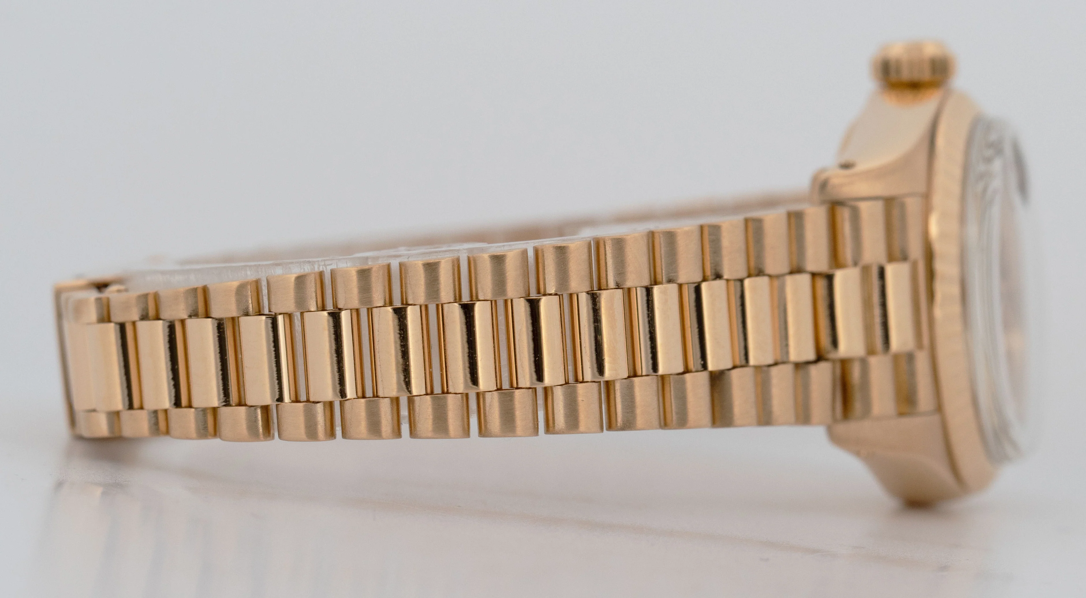 PAPERS Ladies Rolex DateJust President 26mm Champagne 18K Gold 6917 Watch BOX - Image 7