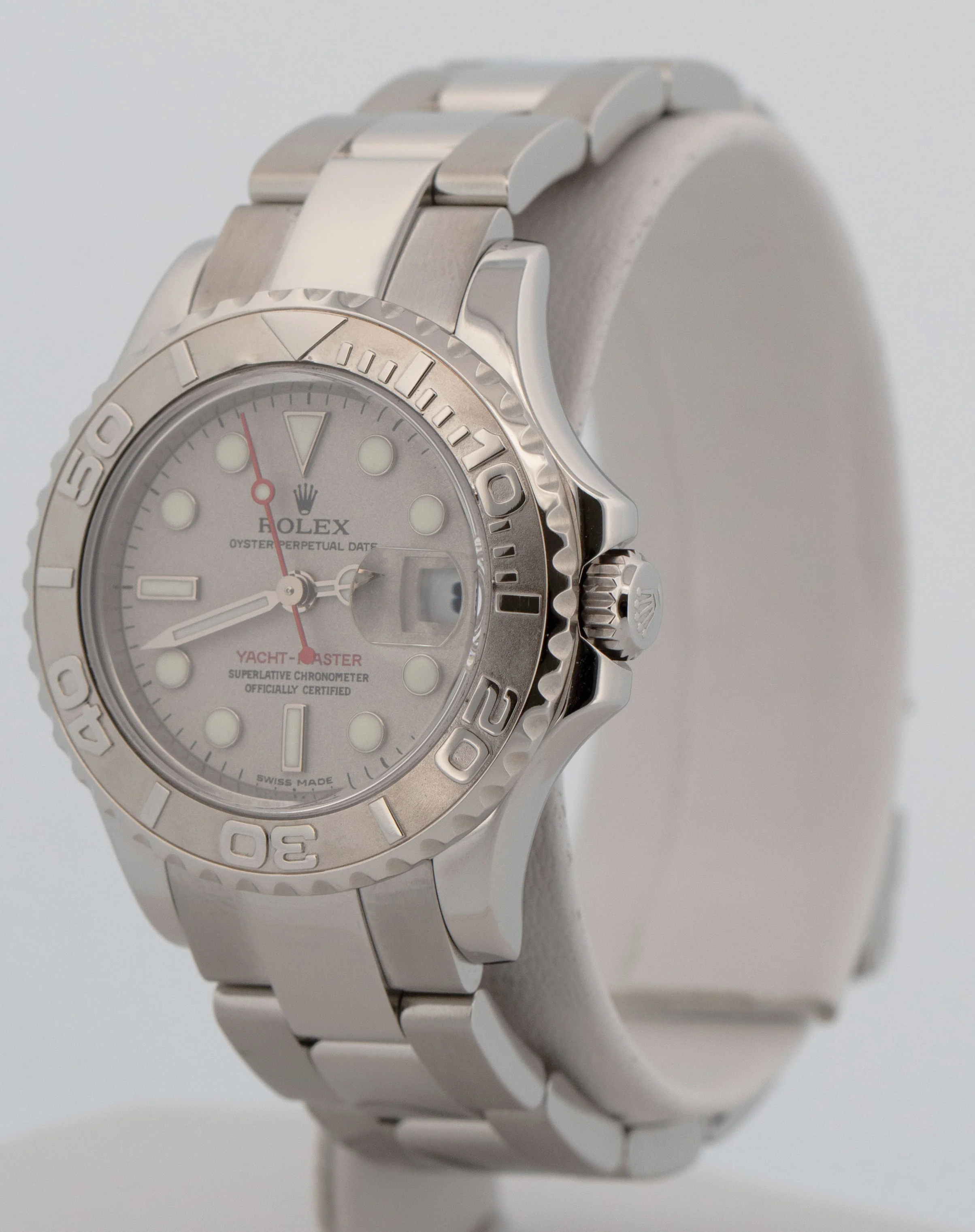 PAPERS Ladies Rolex Yacht-Master PLATINUM 29mm Stainless Steel Watch 169622 BOX - Image 3