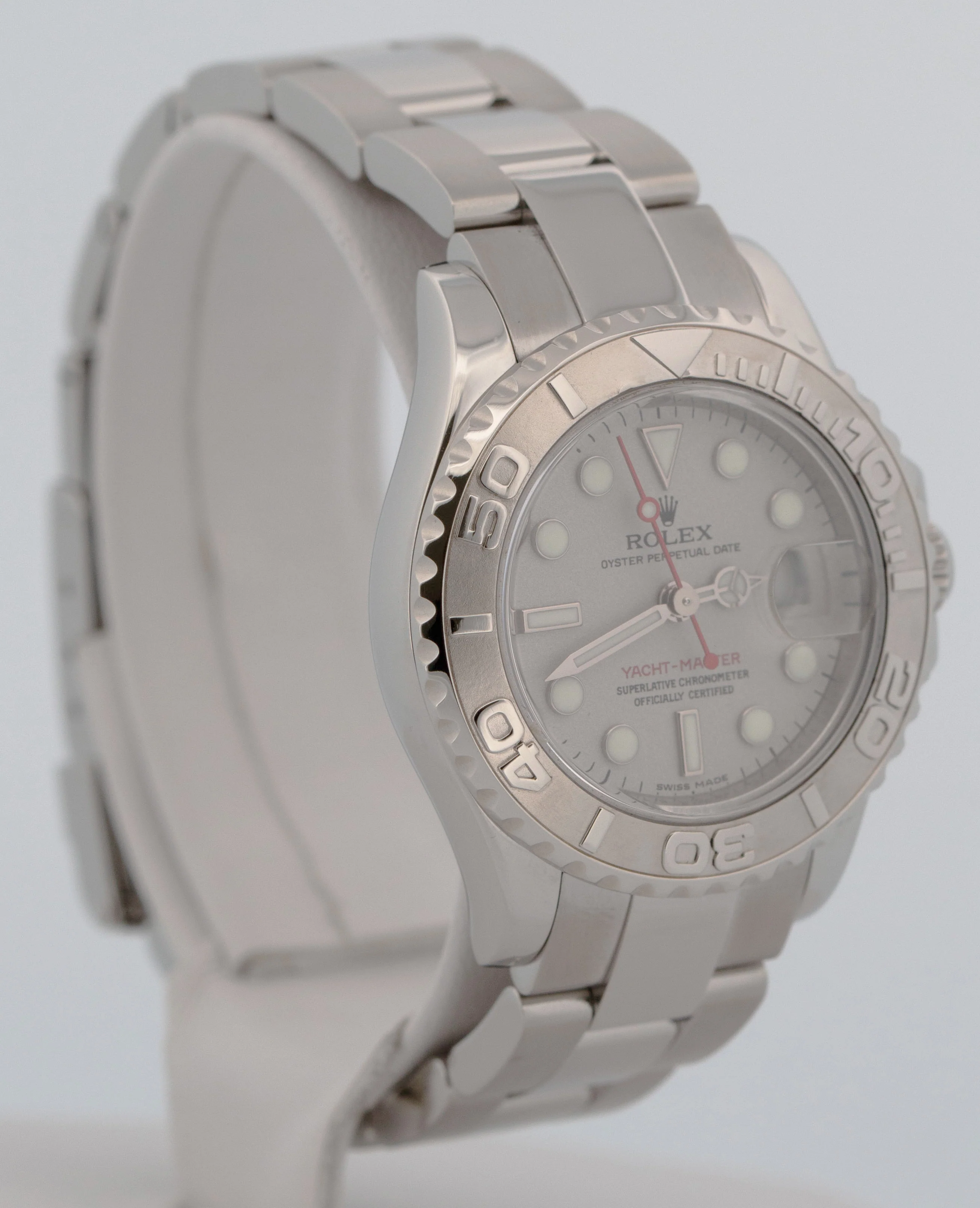 PAPERS Ladies Rolex Yacht-Master PLATINUM 29mm Stainless Steel Watch 169622 BOX - Image 5