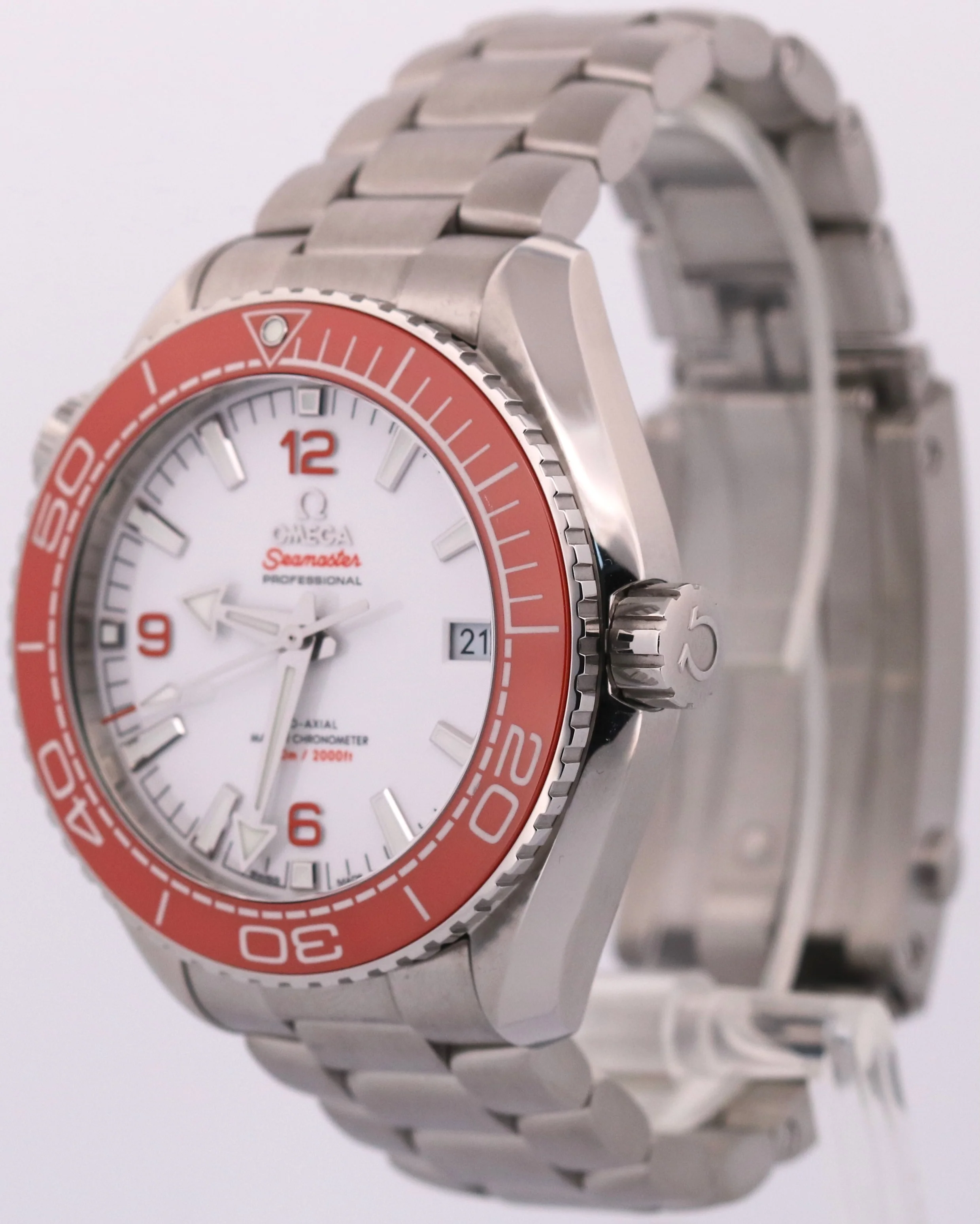 PAPERS Omega Seamaster Planet Ocean WHITE Orange 43mm 215.30.44.21.04.001 BOX - Image 3