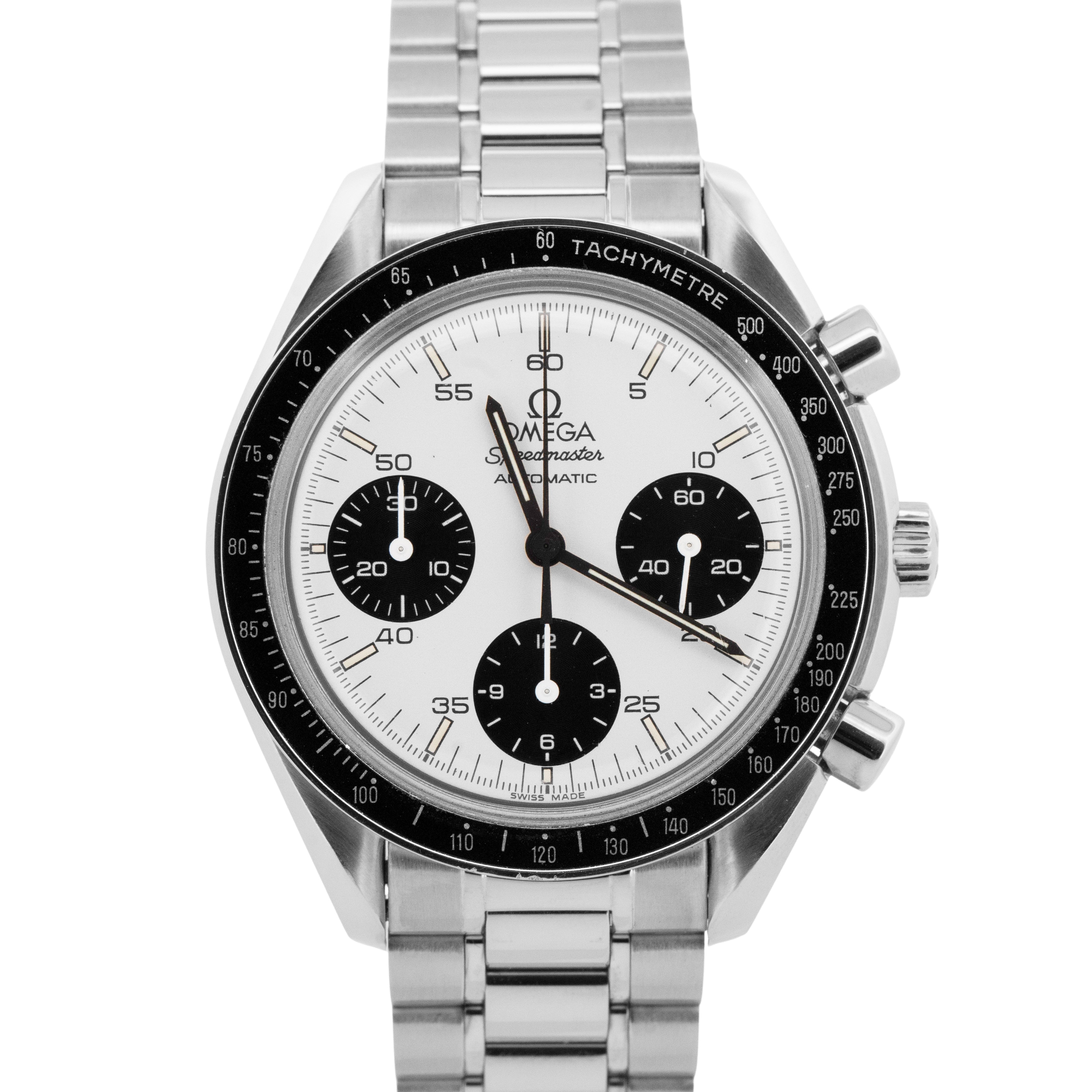 PAPERS Omega Speedmaster MARUI Reduced 39mm Black White Panda Steel 3510.21