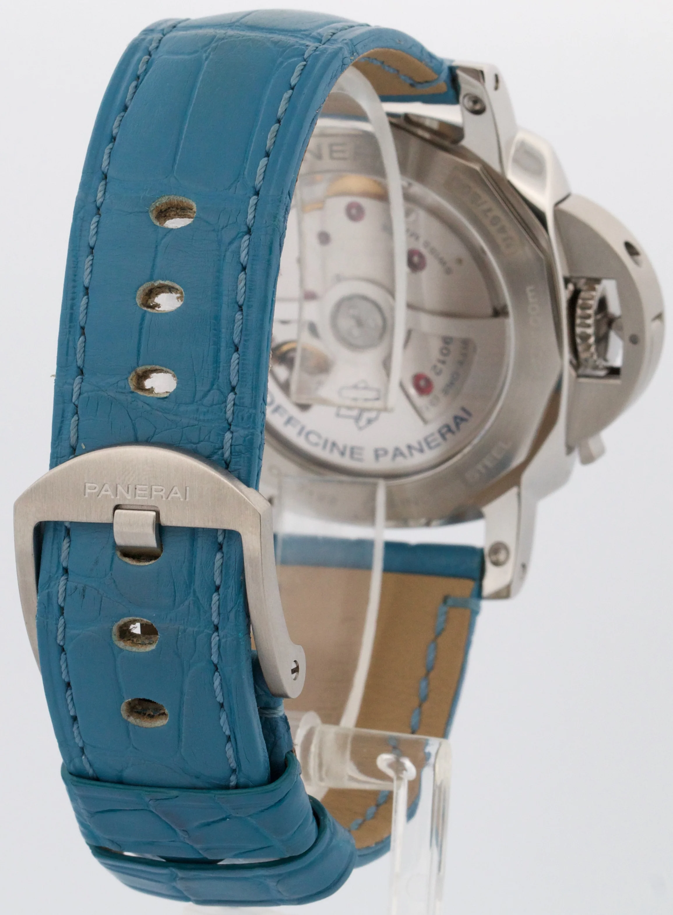 PAPERS Panerai Luminor GMT Power Reserve Black BLUE Leather 42mm PAM01537 BOX - Image 6