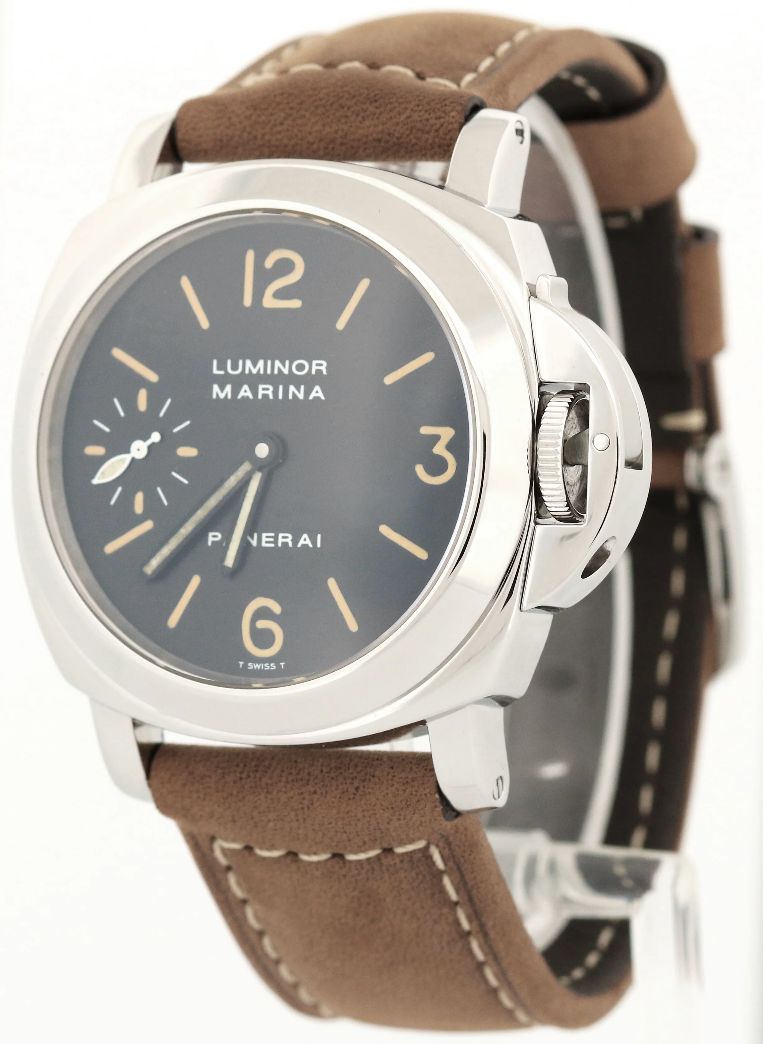 PAPERS Panerai Luminor Marina PAM00001 Steel Tritium A-SERIAL 44mm PAM 1 BOX - Image 3