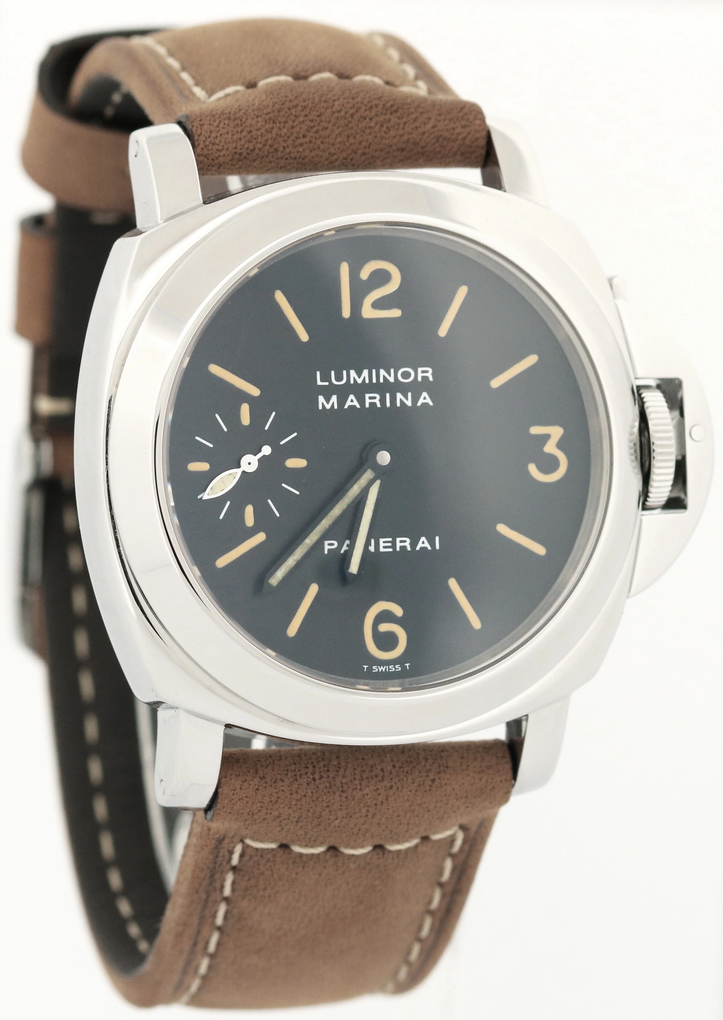 PAPERS Panerai Luminor Marina PAM00001 Steel Tritium A-SERIAL 44mm PAM 1 BOX - Image 4
