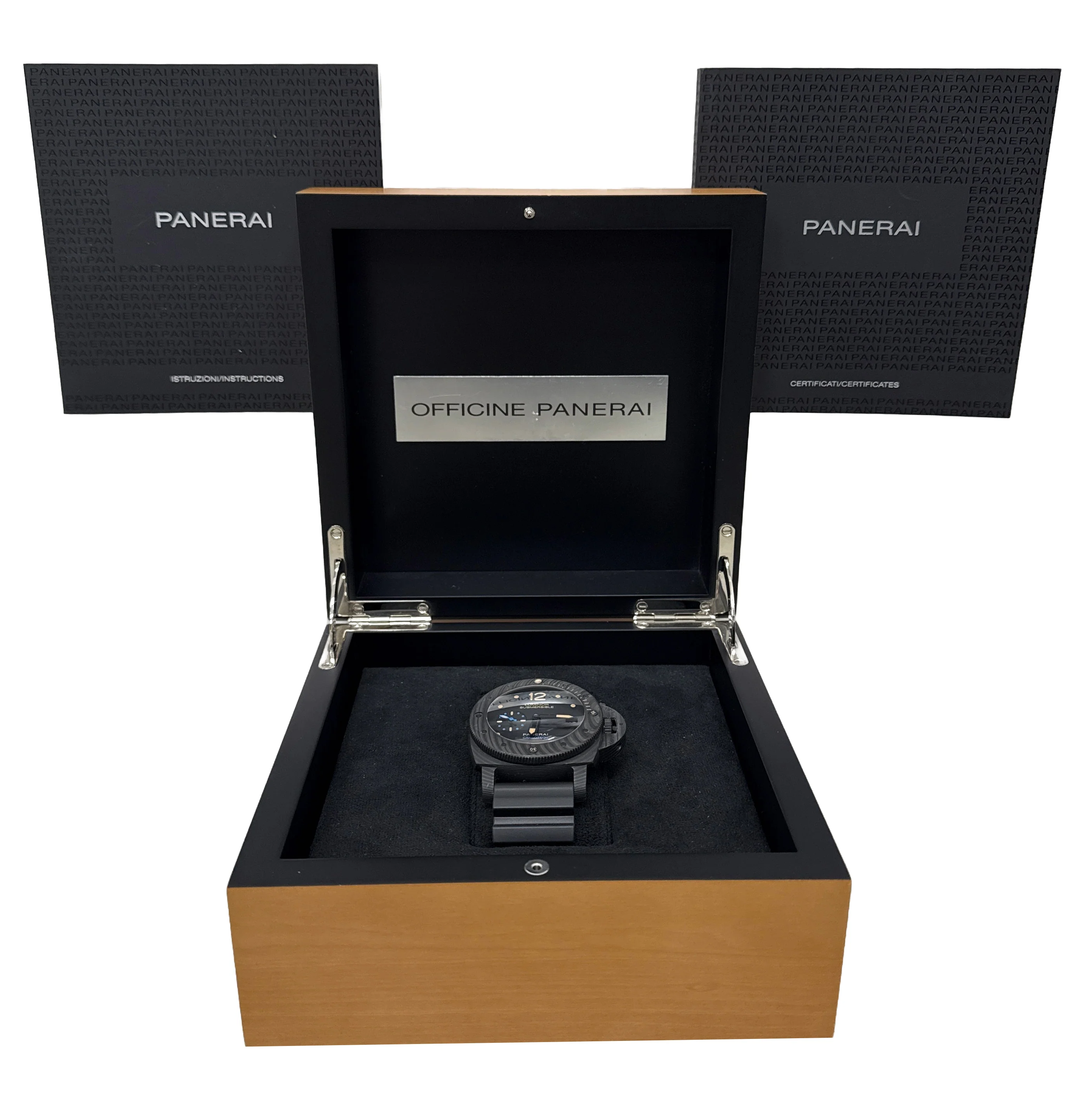 PAPERS Panerai Submersible 1950 3-Days PAM616 Carbotech 47mm Black PAM00616 BOX - Image 2