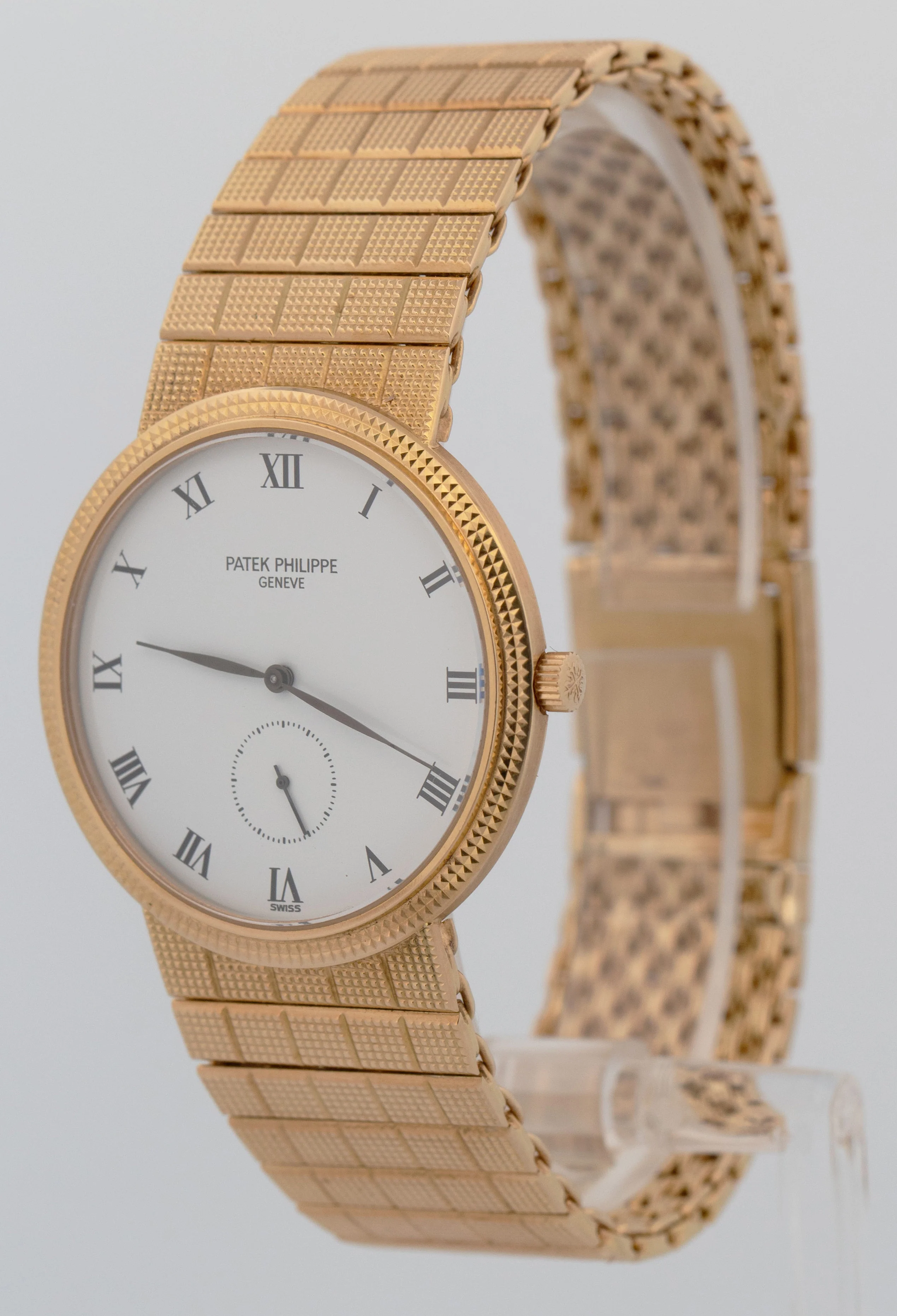 PAPERS Patek Philippe Calatrava 3919/010 White Roman 18K Gold 33mm Watch BOX - Image 3