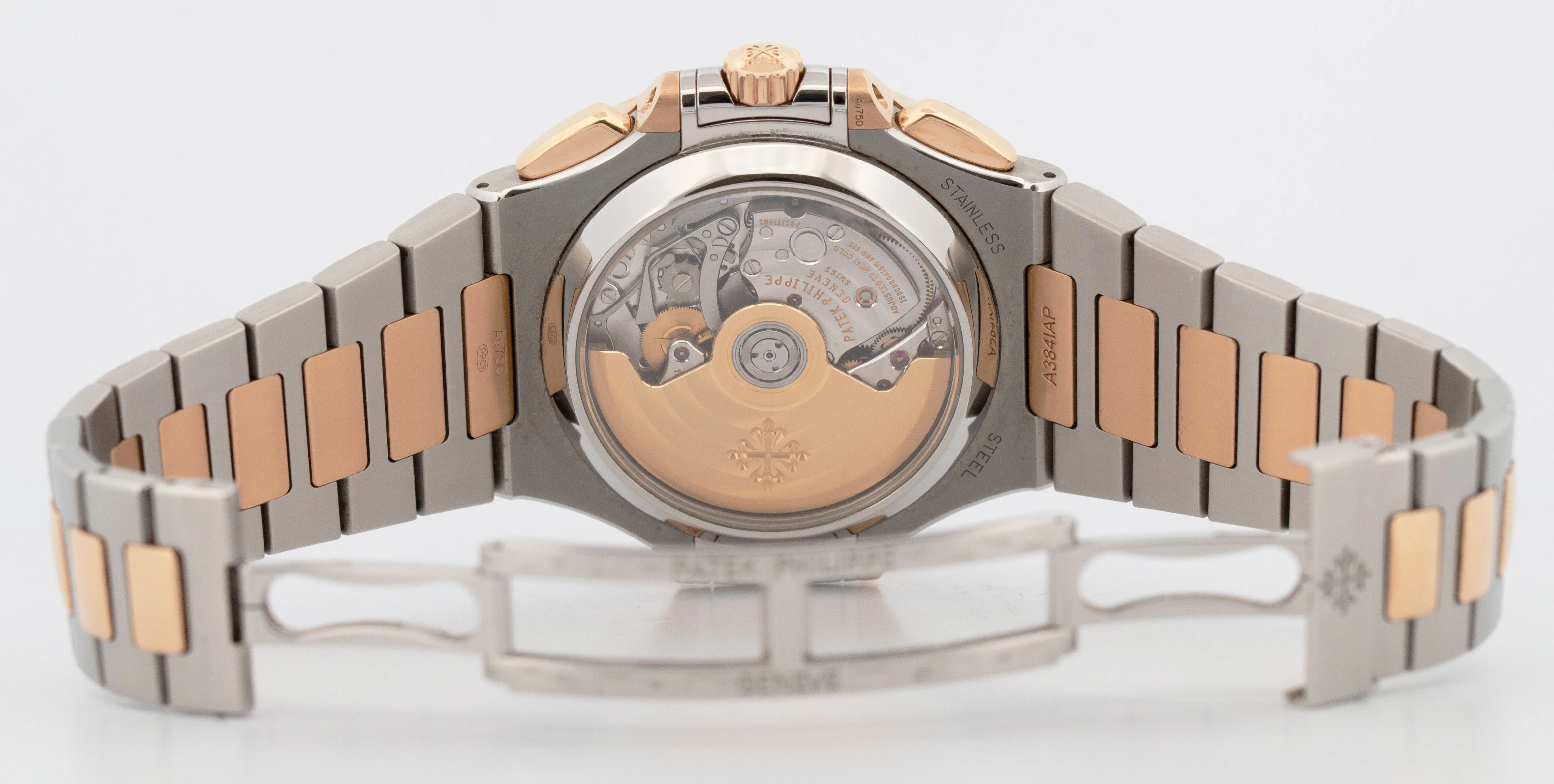 PAPERS Patek Philippe Nautilus 40.5mm Chronograph 18K Two-Tone Blue 5980/1AR BOX - Image 10