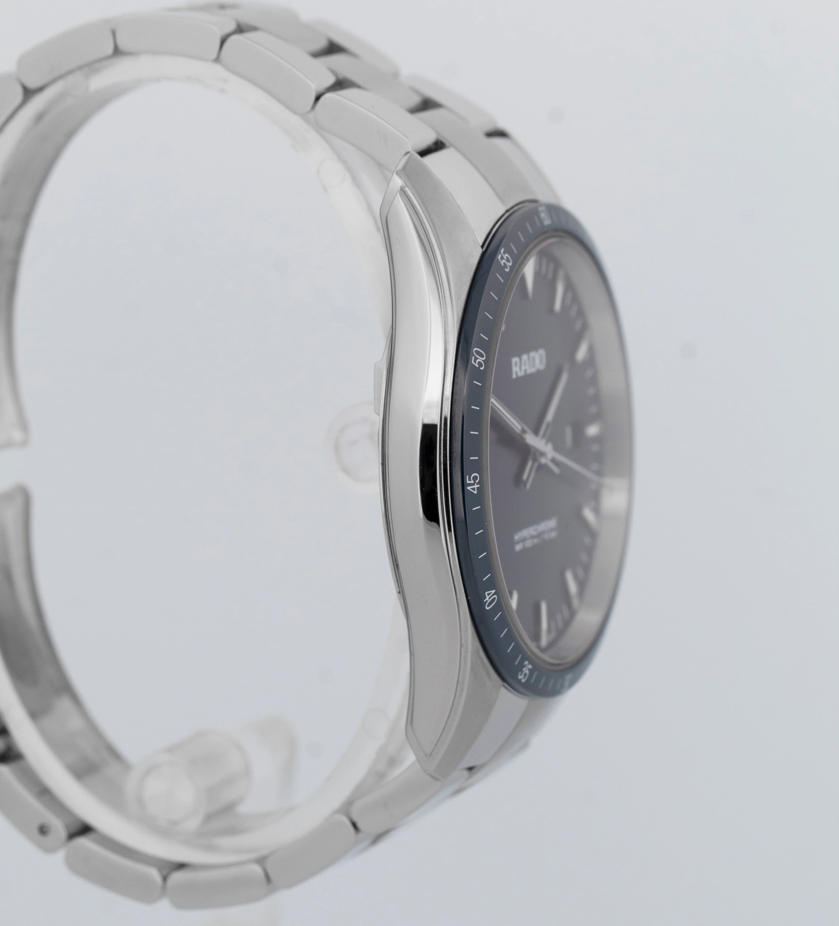 PAPERS Rado Hyperchrome Blue Stainless Steel 45mm R32502203 Watch 073.0502.3 BOX - Image 4